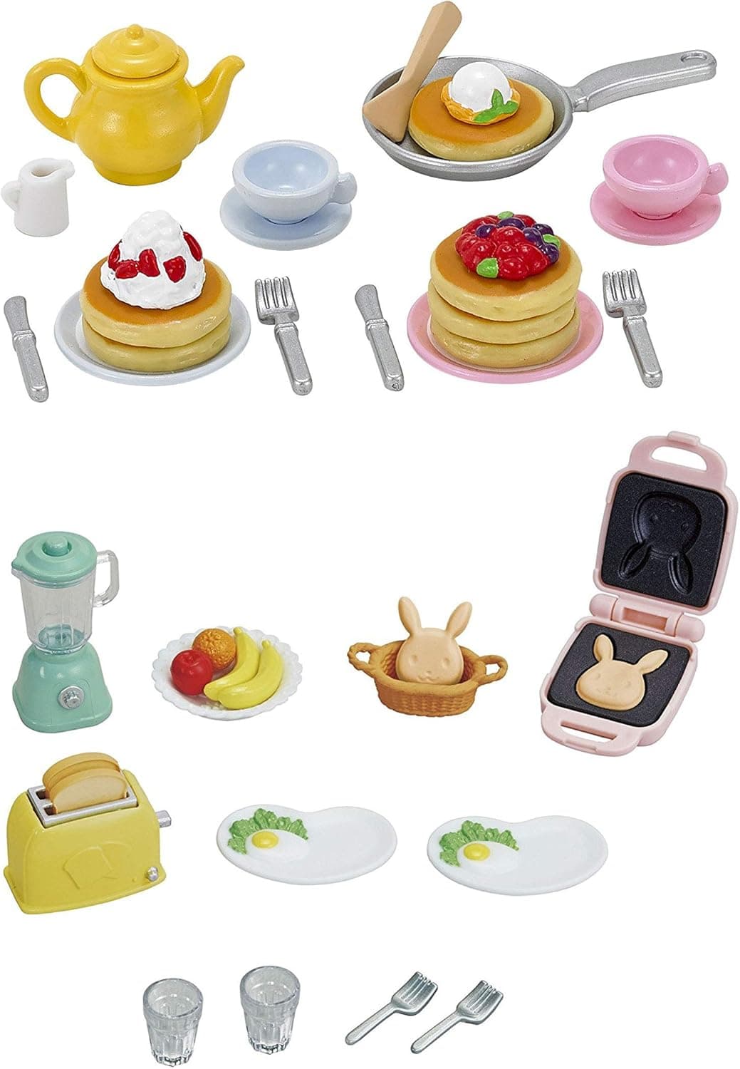 2 Sets - Food Theme - Breakfast and Pancake Sets (Japan Import)