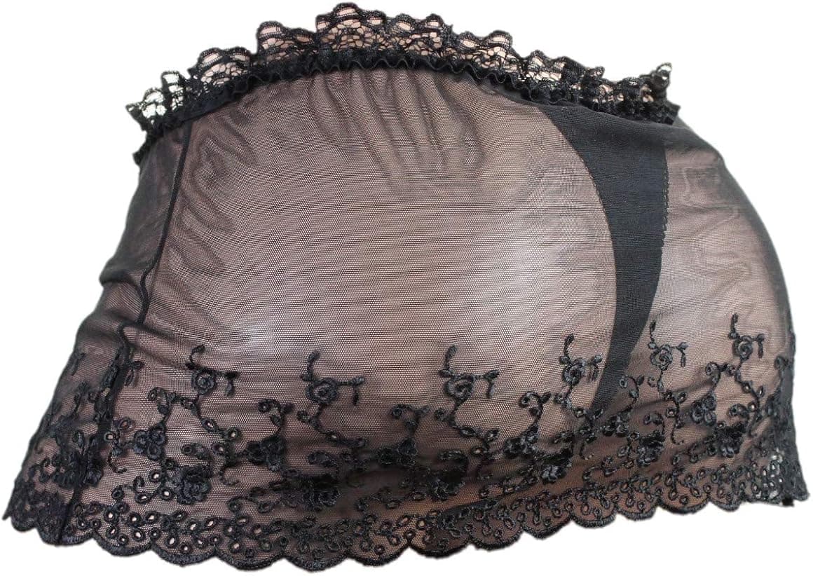 aishani SISSY pouch panties girly skirted mesh thong bikini underwear sexy for men HQ
