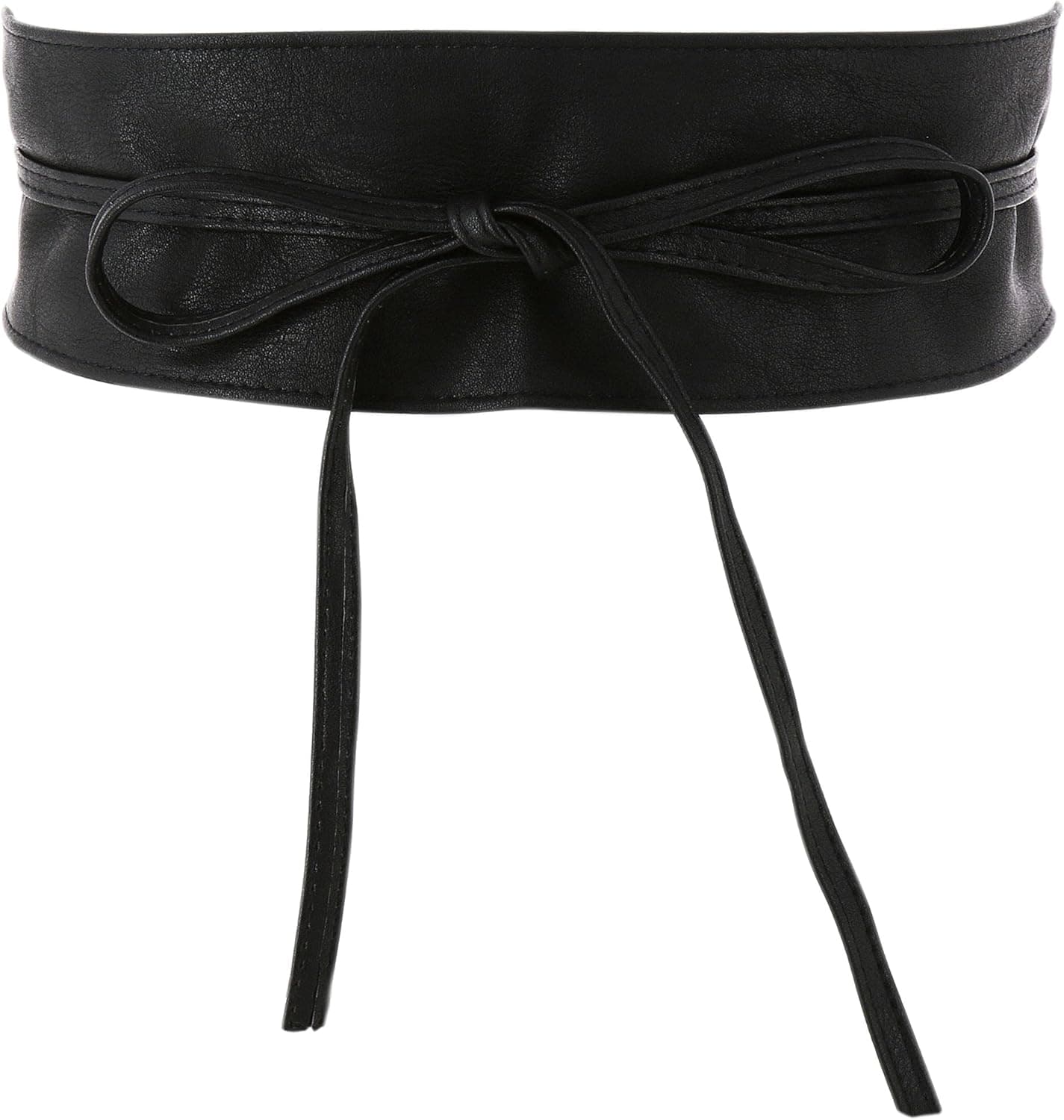 FASHIONGEN - Woman leatherette waisband Obi Belt, MICA