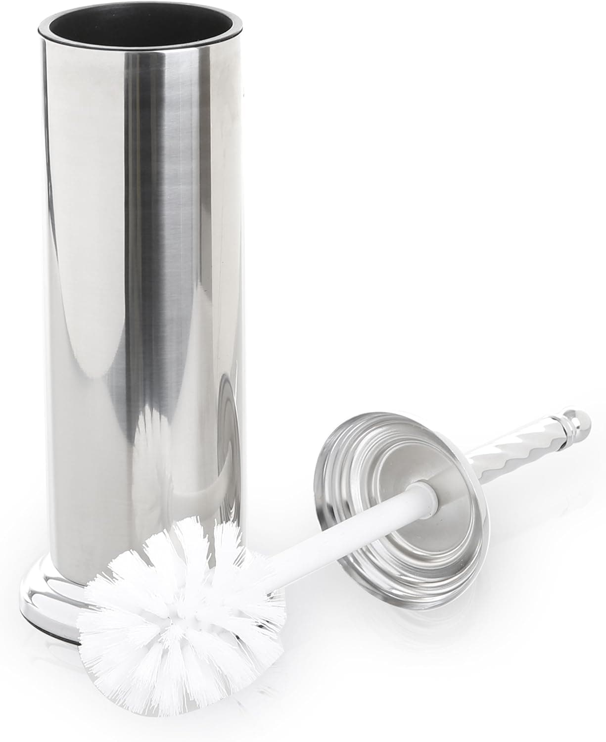 BINO Toilet Brush & Holder with Removable Drip Cup, Polished Chrome