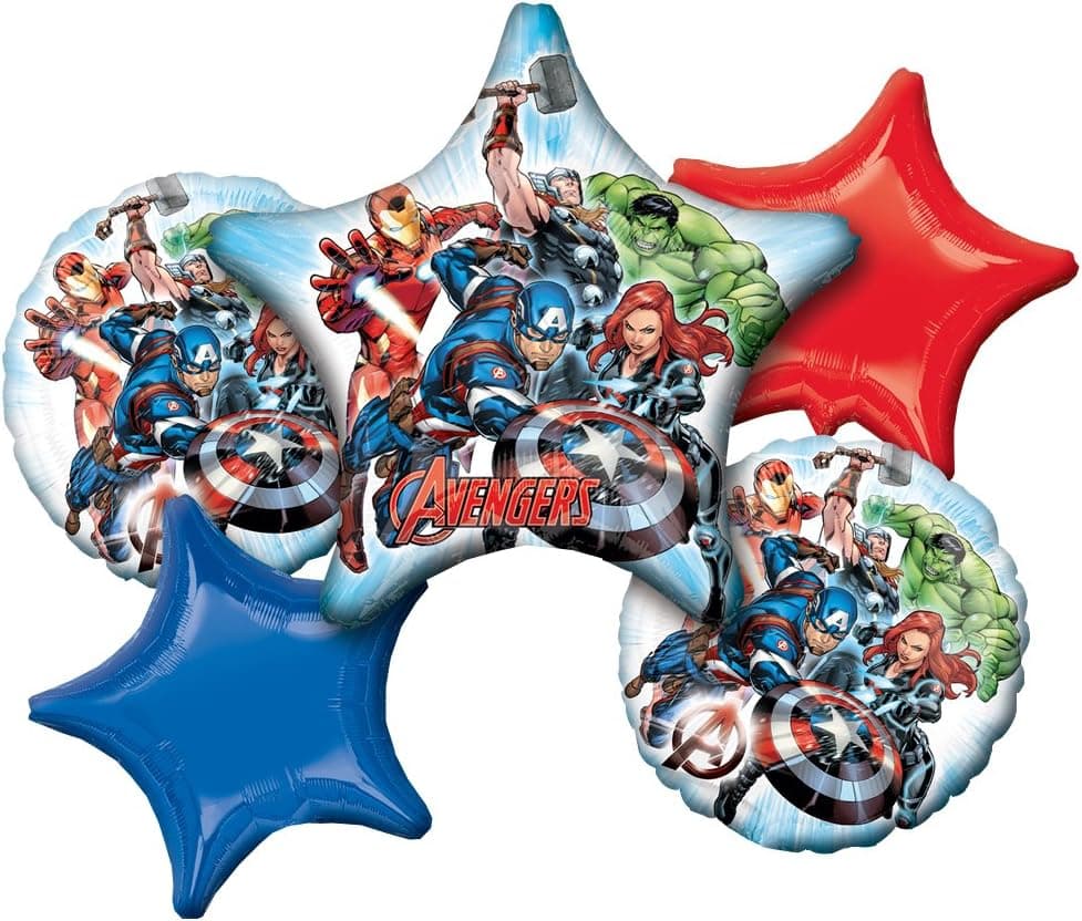Anagram Gers Animated Happy Birthday Foil Balloon Bouquet, Large, Multicolor