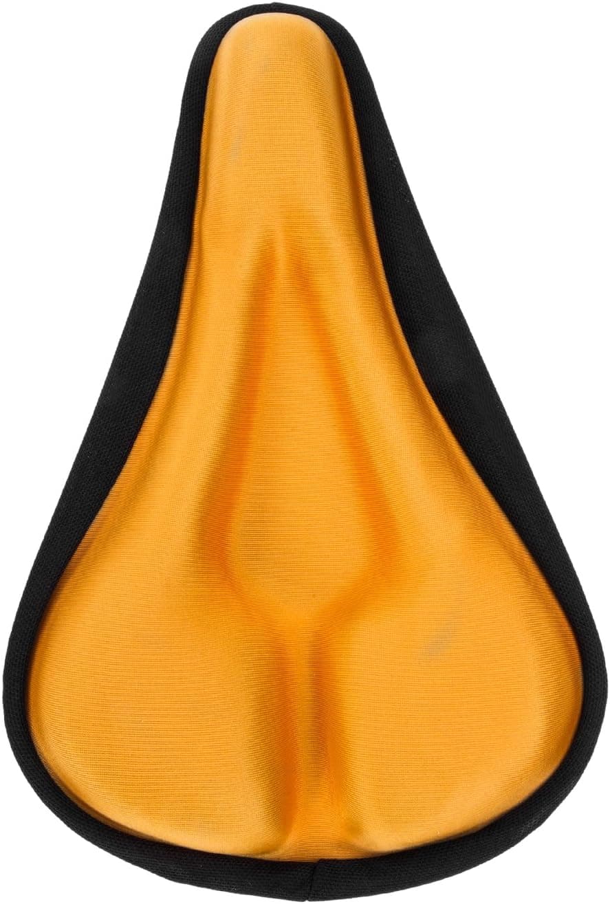 Y-ZONE Unisex Extra Comfort Soft Gel Cycling bicycle Bike Saddle Seat Cushion Pad Cover (Orange)