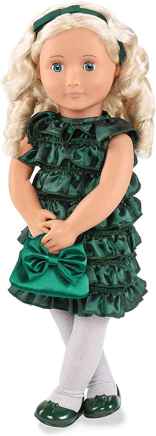 Our Generation Doll by Battat- Audrey-Ann 18 Posable Deluxe Holiday Doll with Book & Accessories- for Ages 3 Years & Up