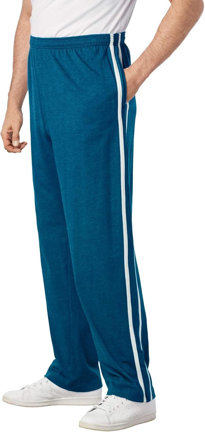 KingSize Men's Big & Tall Striped Lightweight Sweatpants