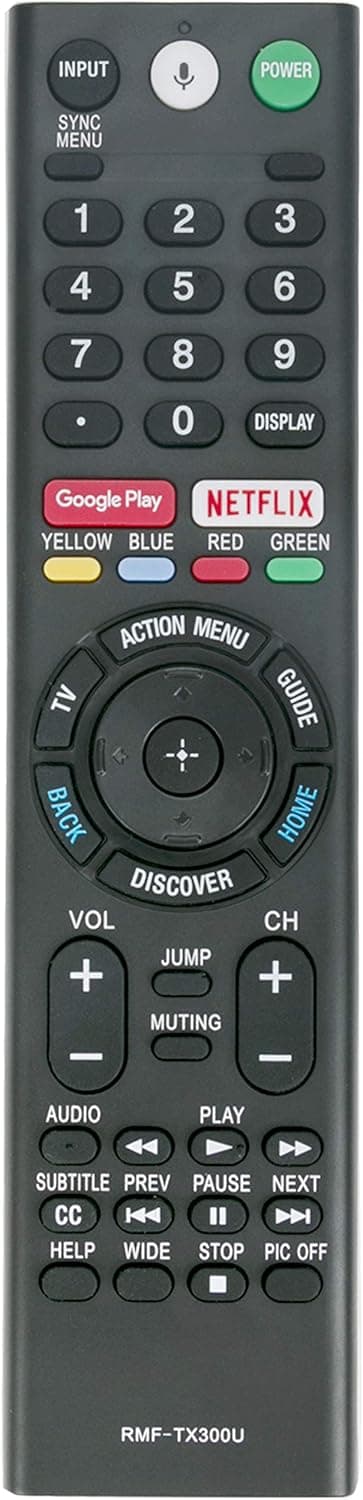 Replaced Voice Remote fit for Sony Smart TV XBR-43X800D XBR-43X800E XBR-49X800D XBR-49X900E XBR-55X850D XBR-55X850DS XBR-55X850S XBR-55X900E XBR-55X930D XBR-55X930E XBR-65X850D XBR-65X900E