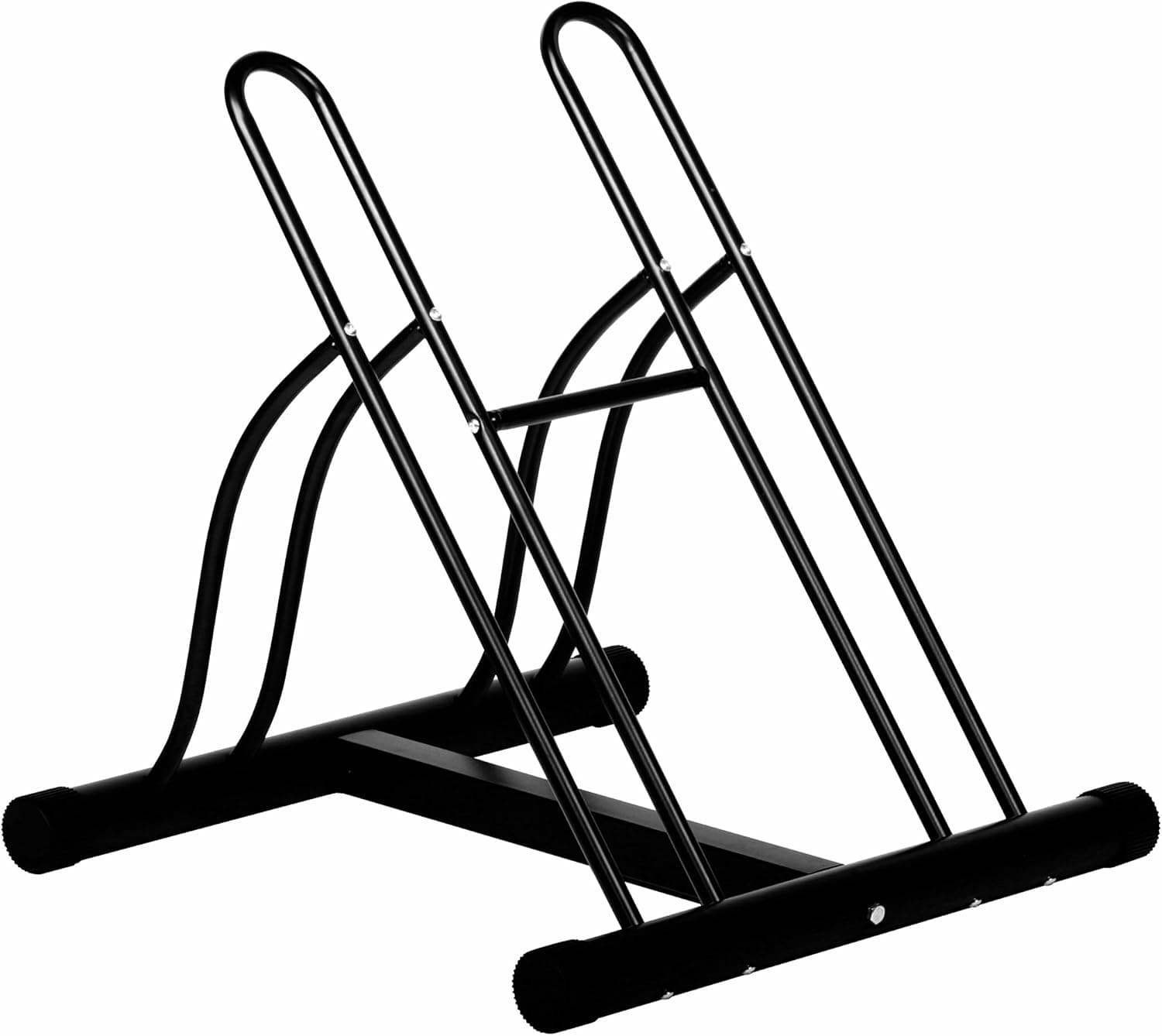 Ever Concept 2-Bike Floor Stand, Black Tubular Steel
