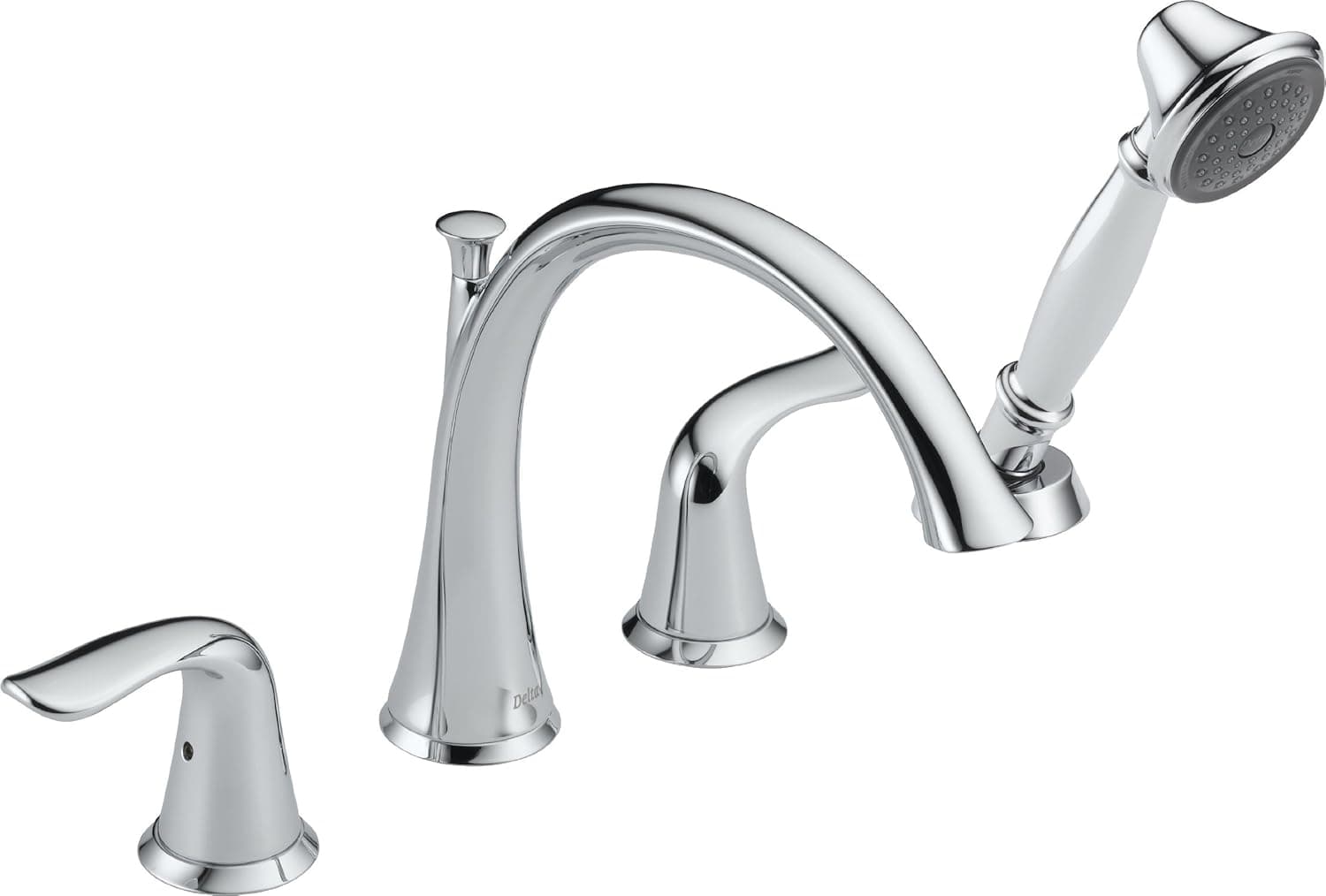 Delta Faucet T4738 Lahara Roman Tub with Handshower Trim, Chrome 4.00 x 9.00 x 20.00 inches
