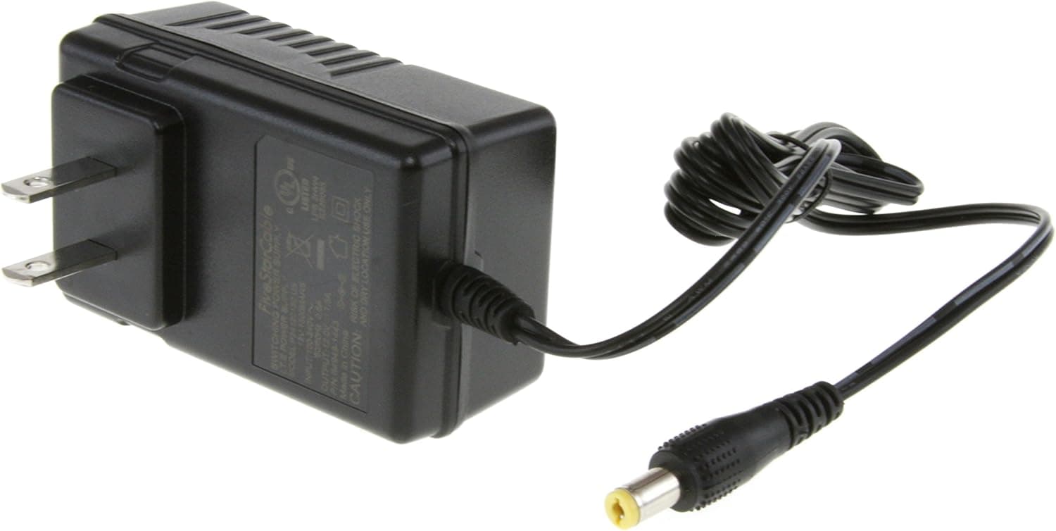 FiveStarCable UL Listed 100-240V AC to 12VDC 1.5A 1500mA CCTV Camera Power Supply AC to DC Switching Power Adapter