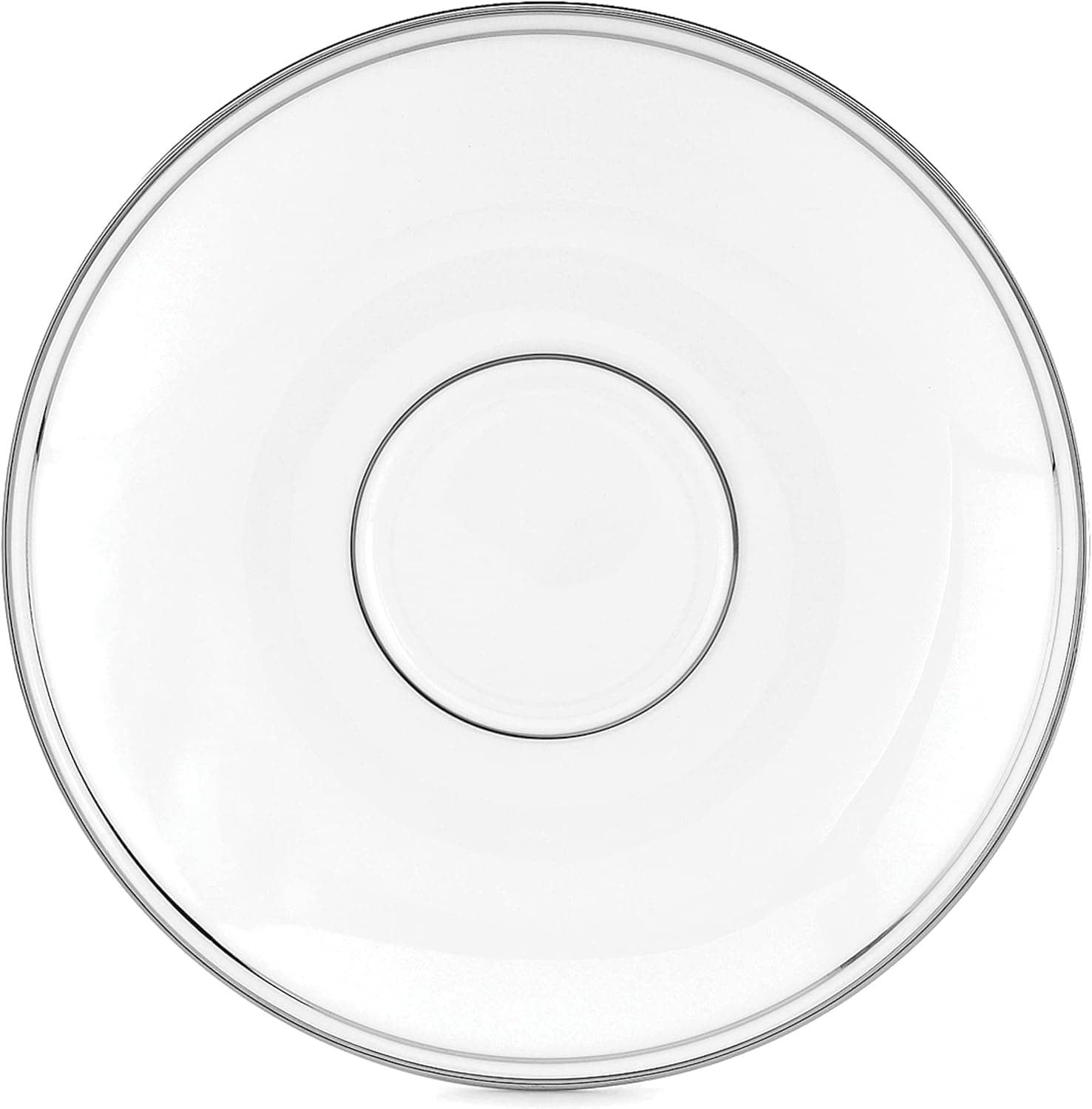 Lenox Saucer Federal Platinum, White