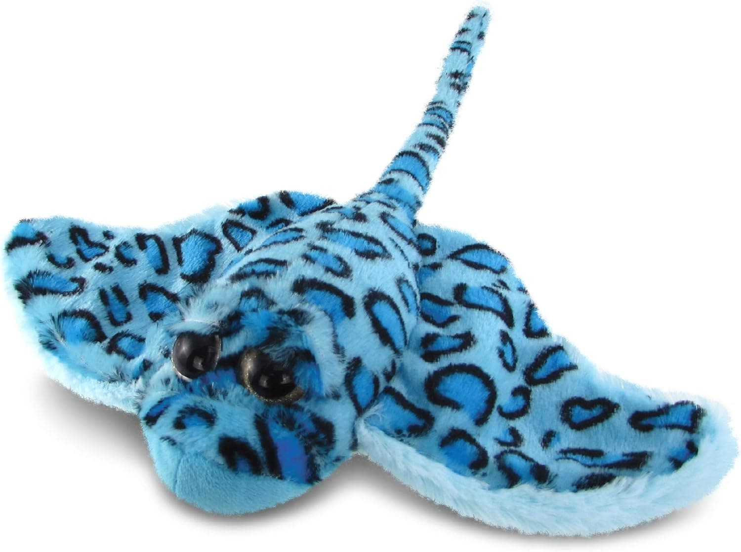 Puzzled Super Soft Sting Ray Plush, 15", Blue