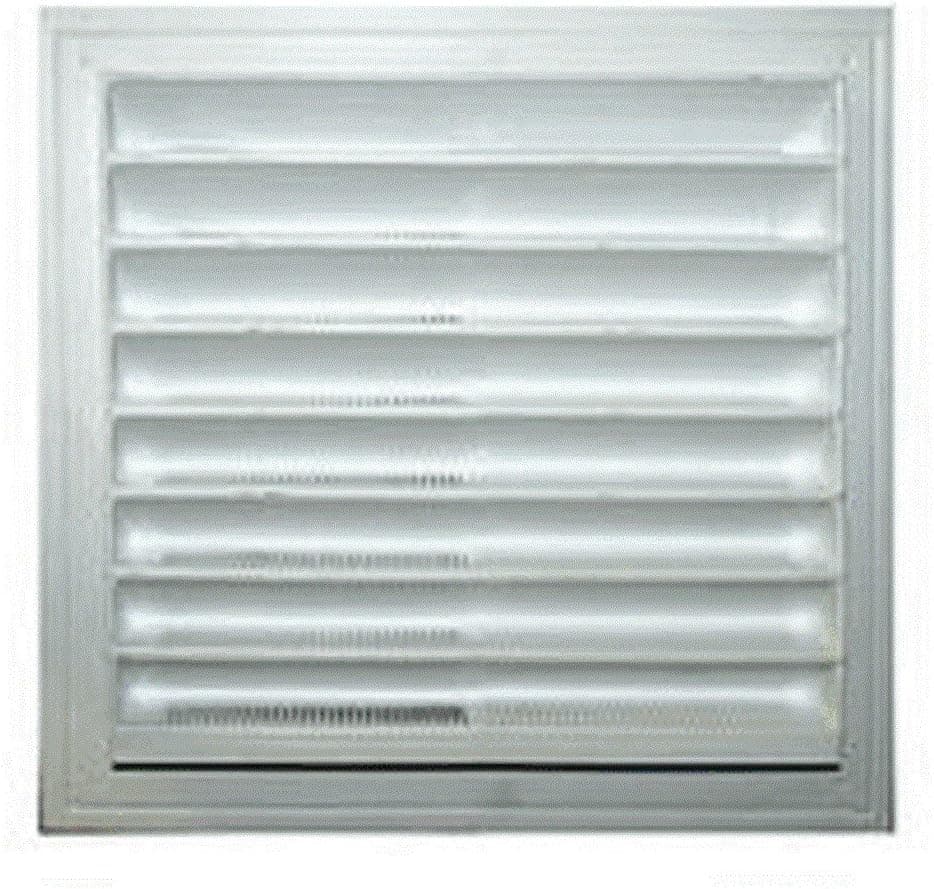 Master Flow 12 in. W x 12 in. L White Plastic Wall Louver