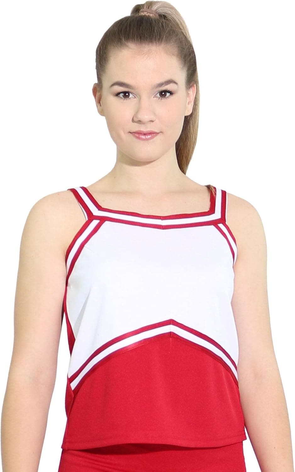 Danzcue Womens Sweetheart Cheerleaders Uniform Shell Top