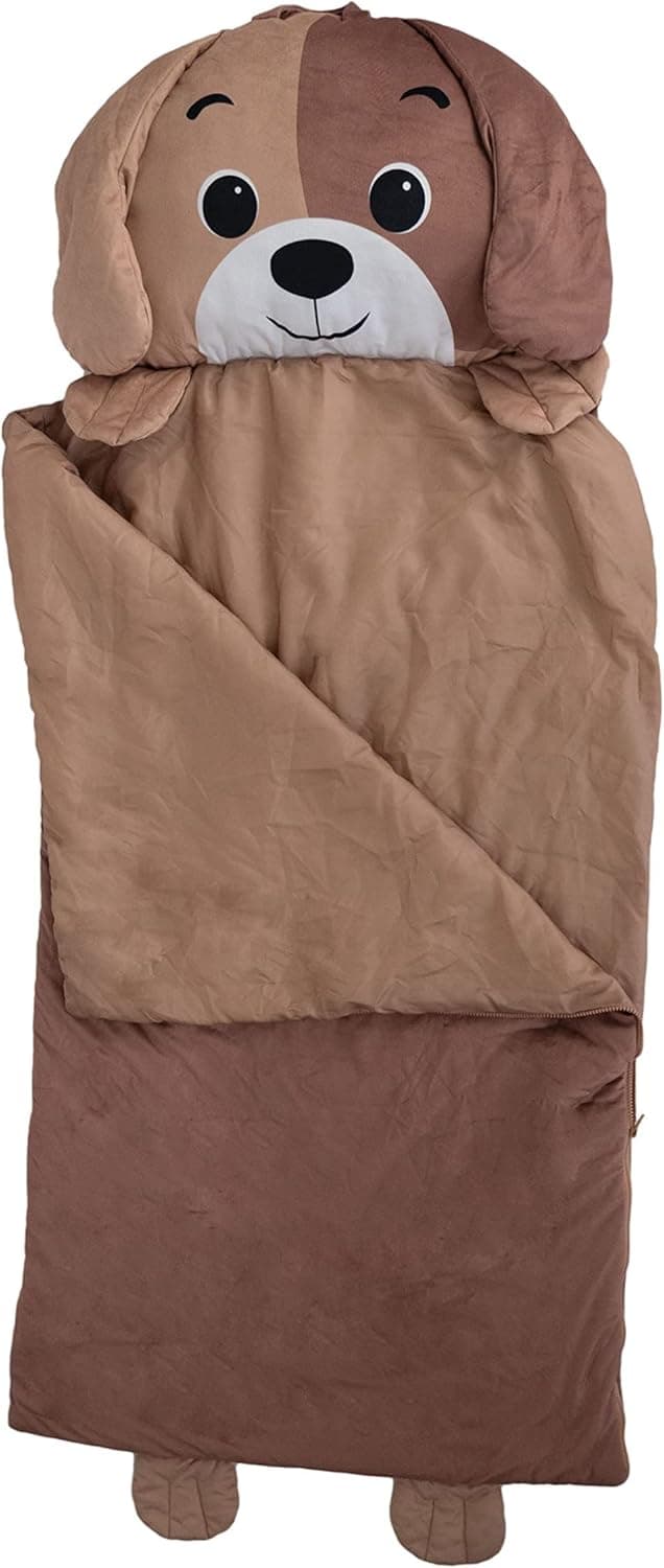 Kid's Nap Buddies Character Preschool Nap Mat, Toddler Sleeping Bag with Pillow for Daycare, Ages 3+