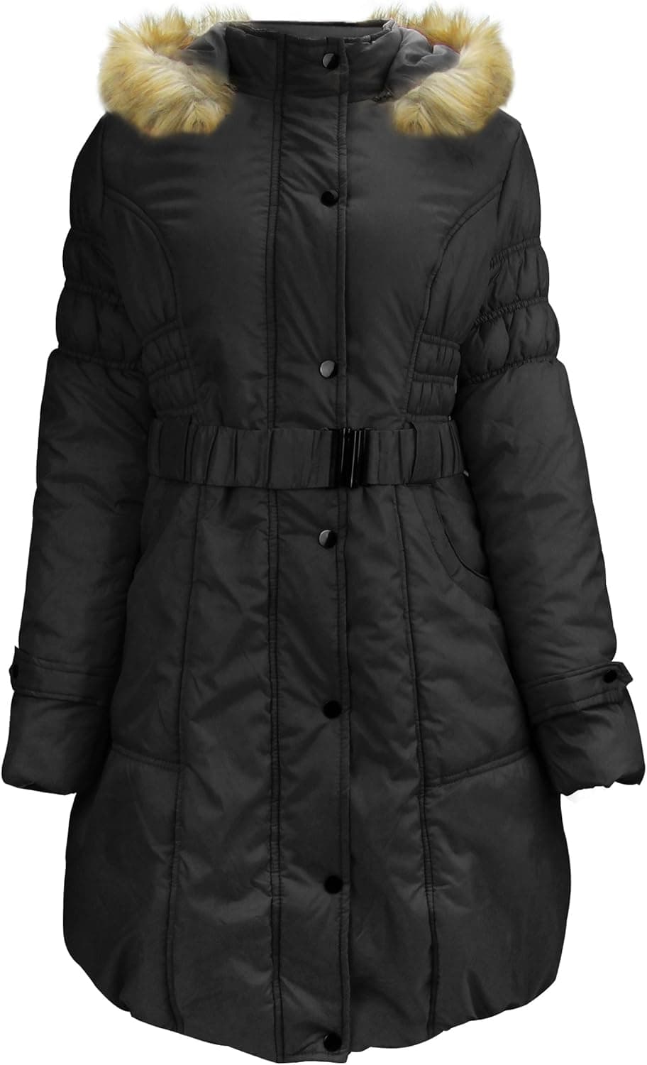ZAIAI Women's Coat with Fur Hood with 90% Down Parka Puffer Jacket