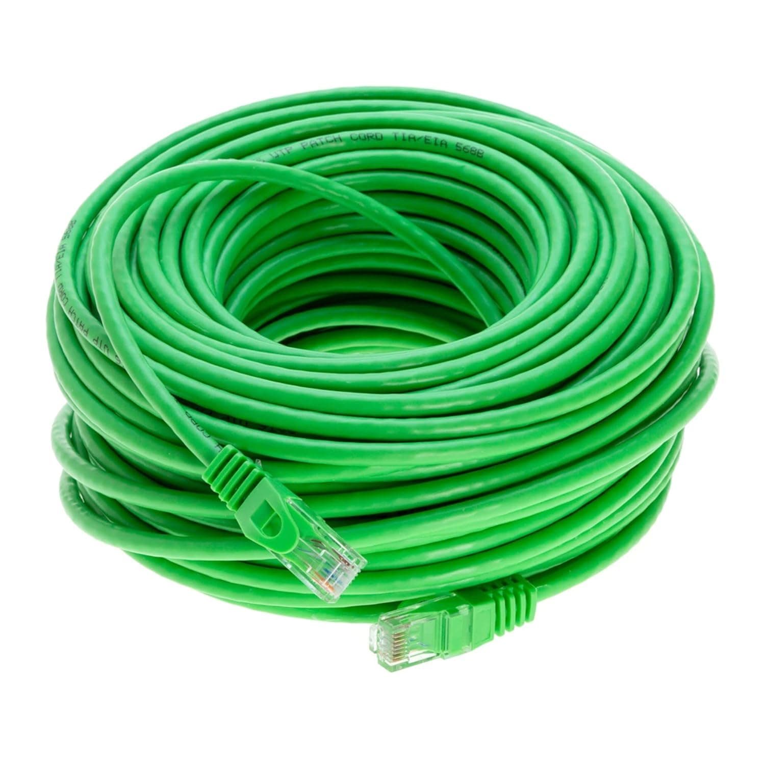 Cables Direct Online Green 100ft Cat6 Ethernet Network Cable RJ45 Internet Modem Patch Cord