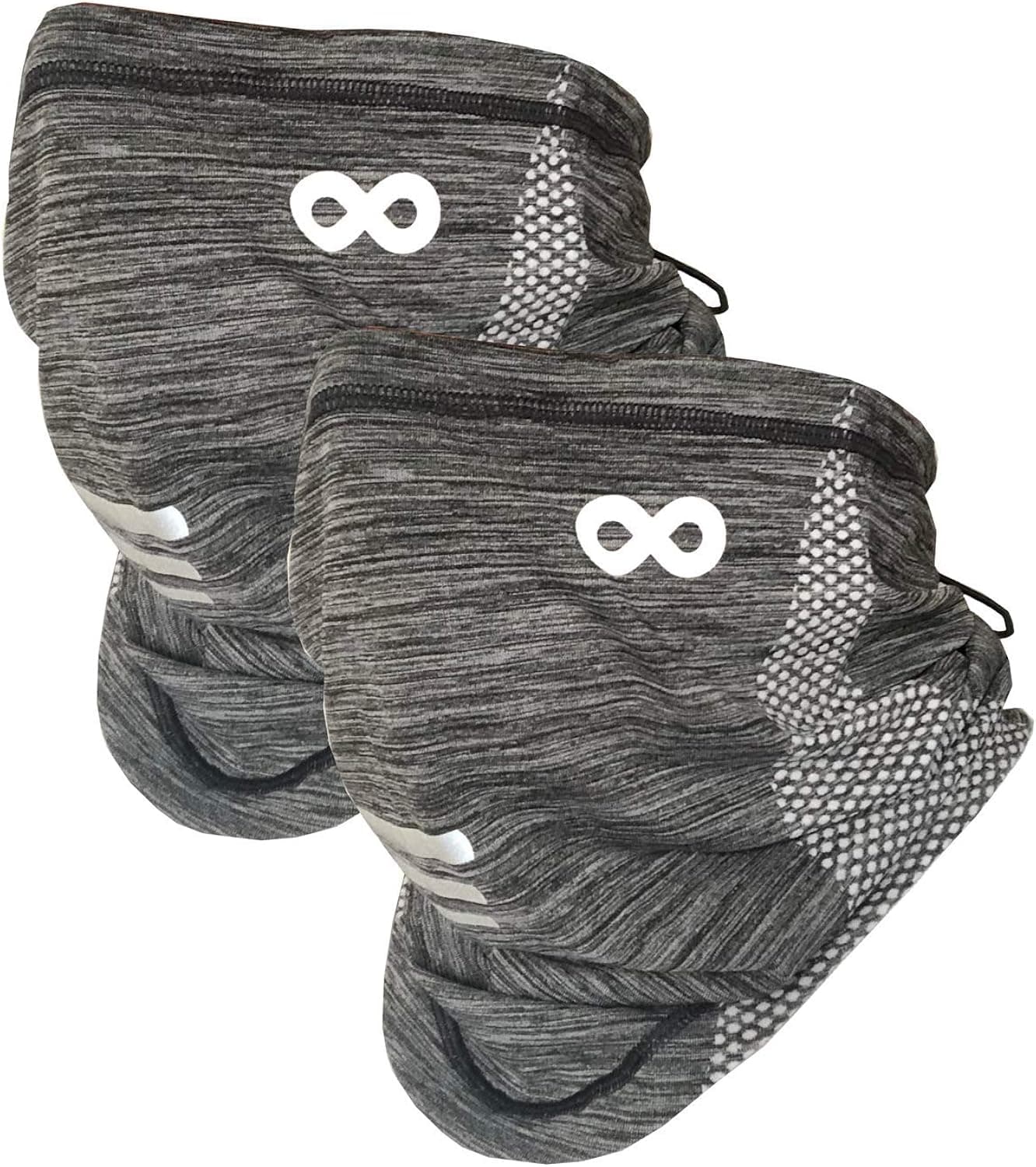 Infini2 2-Pack Neck Warmer Outdoor Sports Windproof Dust-Free, Walking, Cycling, Skiing, Running, Motorcycle Gaiter Face Mask for Men & Women