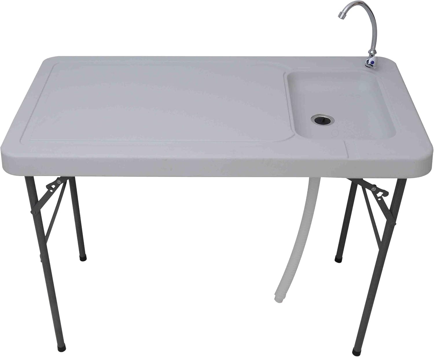 Palm Springs Outdoor Folding Portable Fish Filet & Hunting Table with Sink (45" x 24")