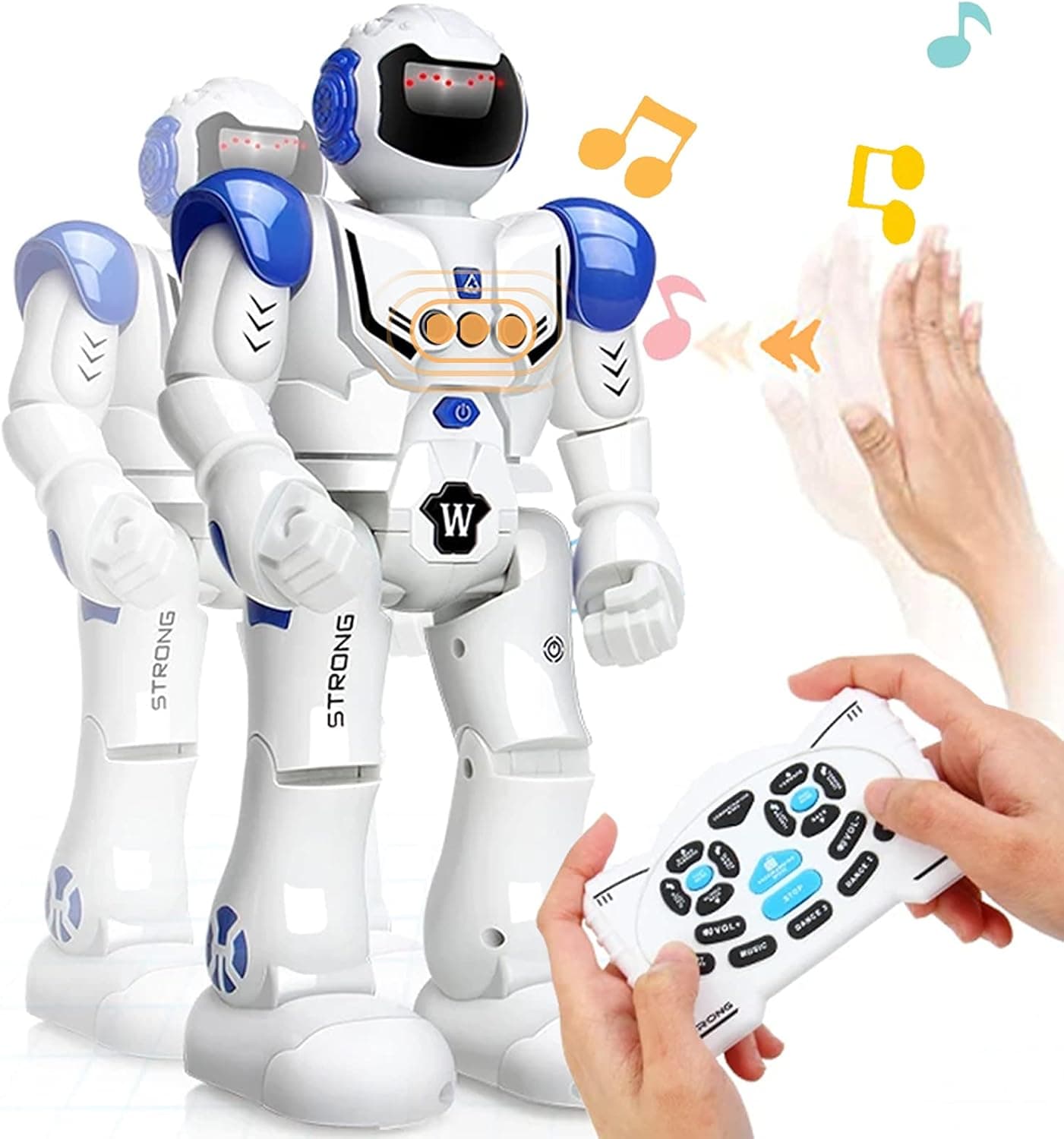 HONGTUO Robot Toys for Kids, Gesture Sensing Programmable Remote ControlSmart Robot Toys, Singing and Dancing Robot Toys, USB Charging, Gift for 7 Boys & Girls