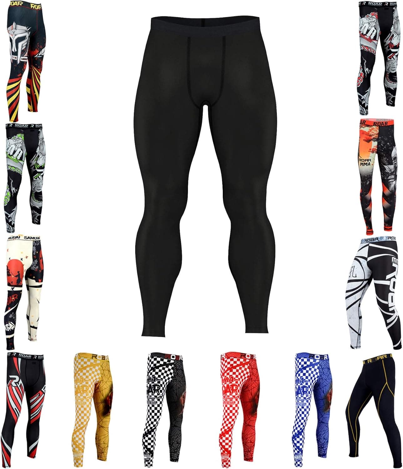 Roar MMA Compression Pants Gym Workout Exercise Spats
