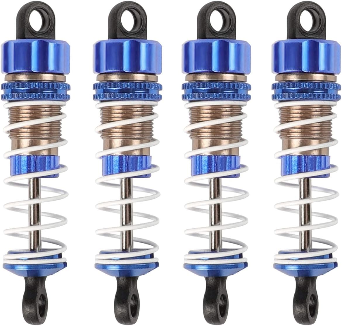 RC Cars Spare Parts, Upgraded Accessories Apply for HBX 2020 New Version 18858&18859 Aluminum Capped Oil Filled Shocks(Front/Rear) M1882 4pcs