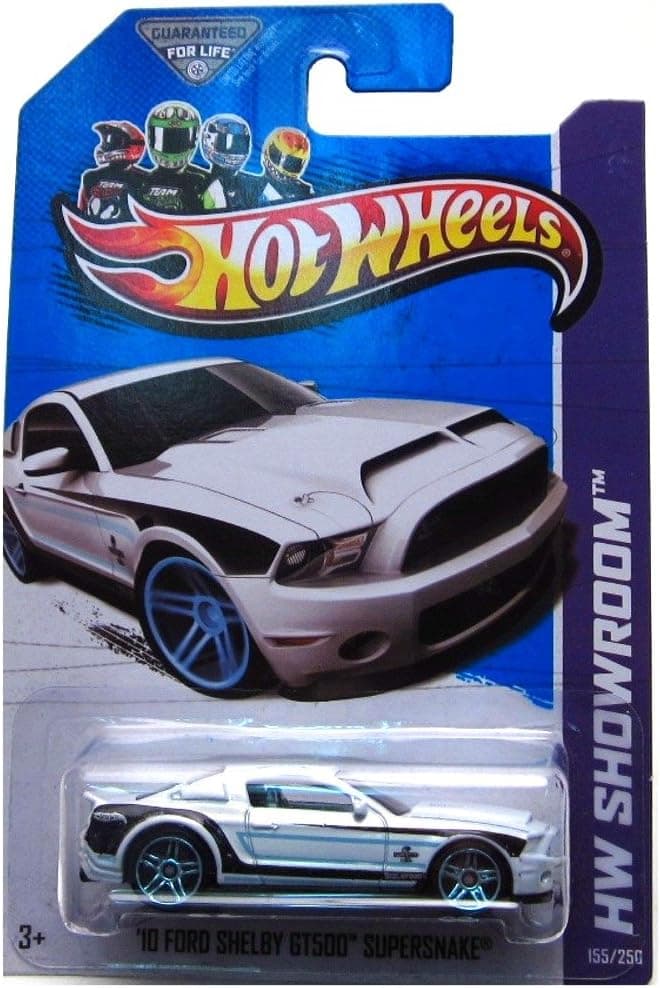 Hot Wheels HW Showroom 155/250 White '10 Ford Shelby GT500 Supersnake