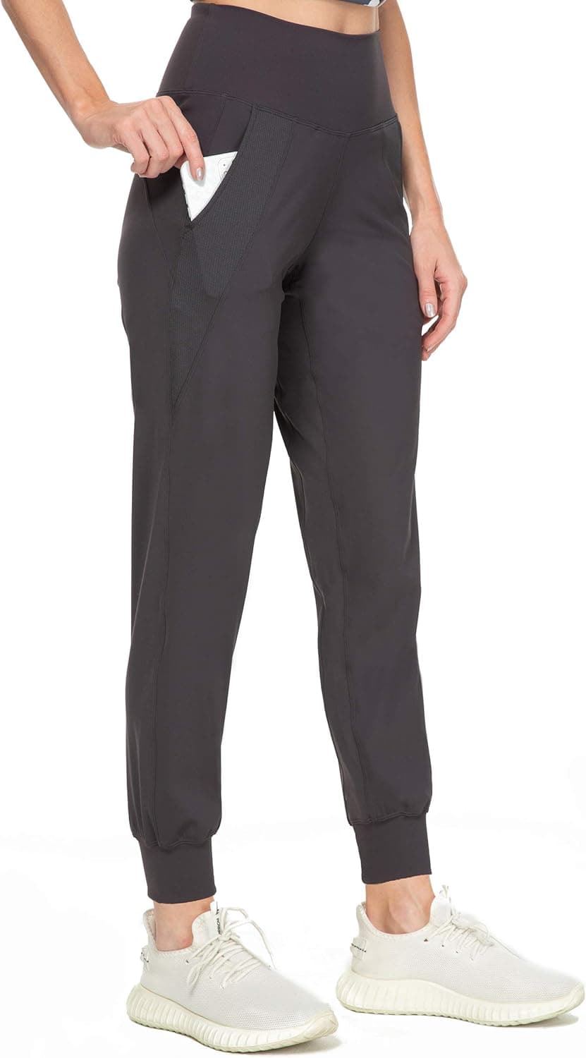 Kcutteyg Women's Joggers with Pockets High Waisted, Workout Athletic Sports Soft Lounge Pants for Running