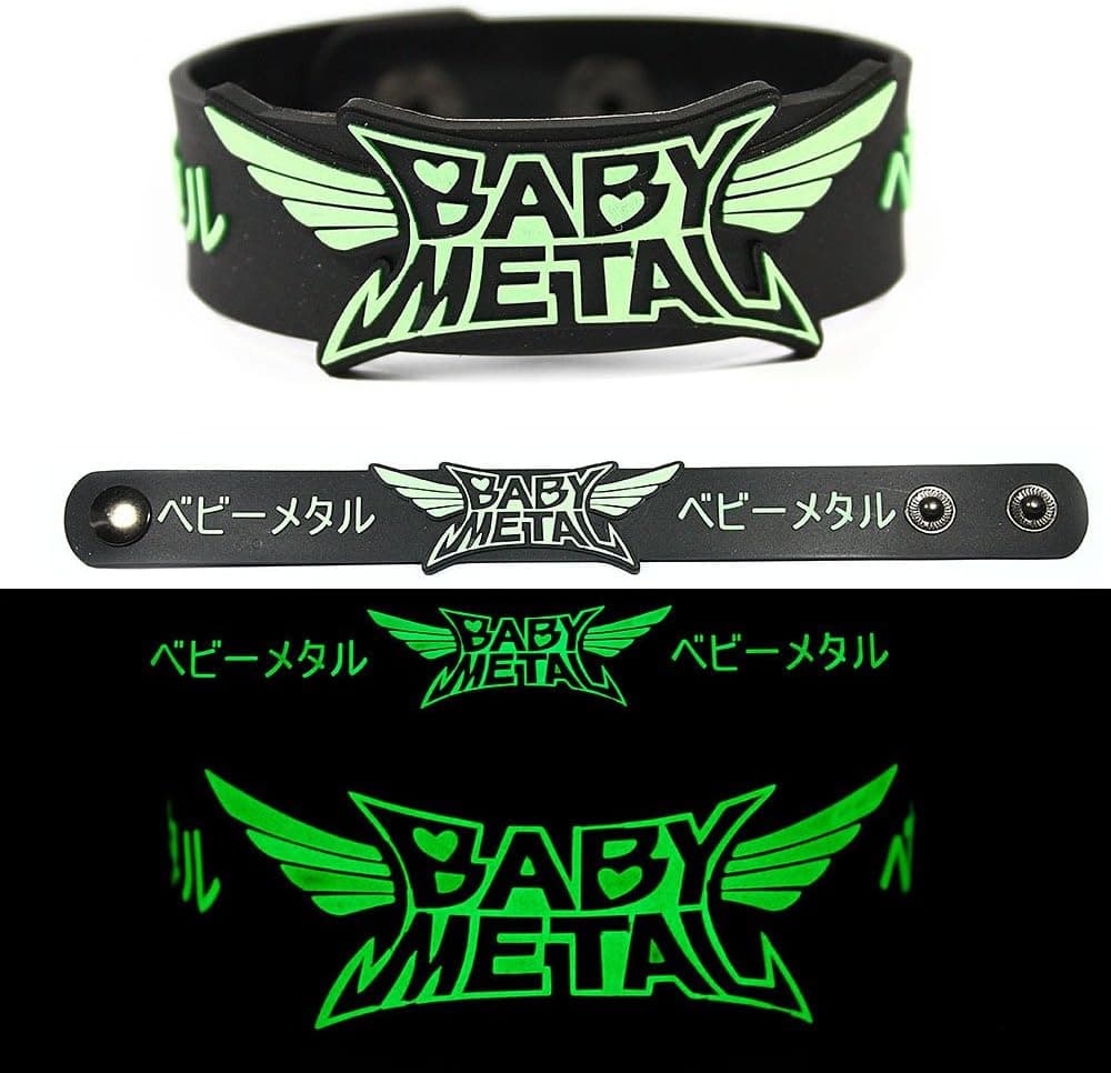 Ganikbrace Baby Metal Rubber Bracelet Wristband Glows in The Dark