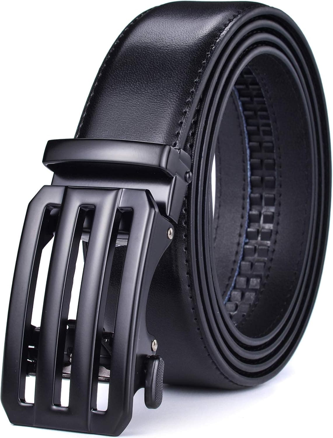 Men Belts Leather Male Slide Ratchet Work Dress Strap w Interchangeable Buckle Beltox …