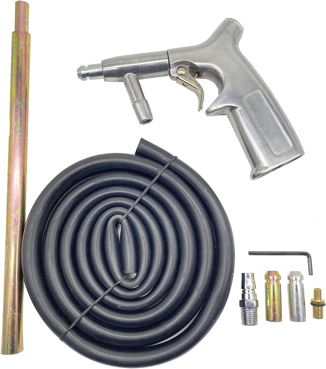 SHUNJIE Sandblaster Gun Kit Air Siphon Feed Sandblasting Gun with Tips Nozzle Abrasive Sand Blaster Gun