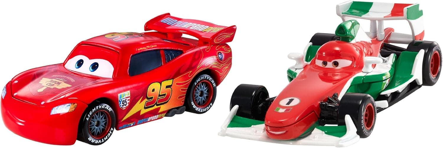 Disney Cars Cars 2 Francesco Bernoulli & Ka-Ciao Lightning McQueen Diecast Car 2-Pack