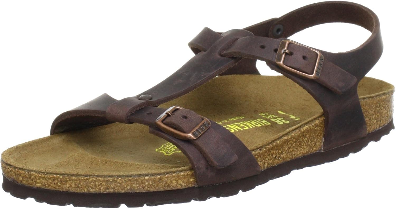 Birkenstock Odessa Habana Waxy Leather Sandals Narrow Width