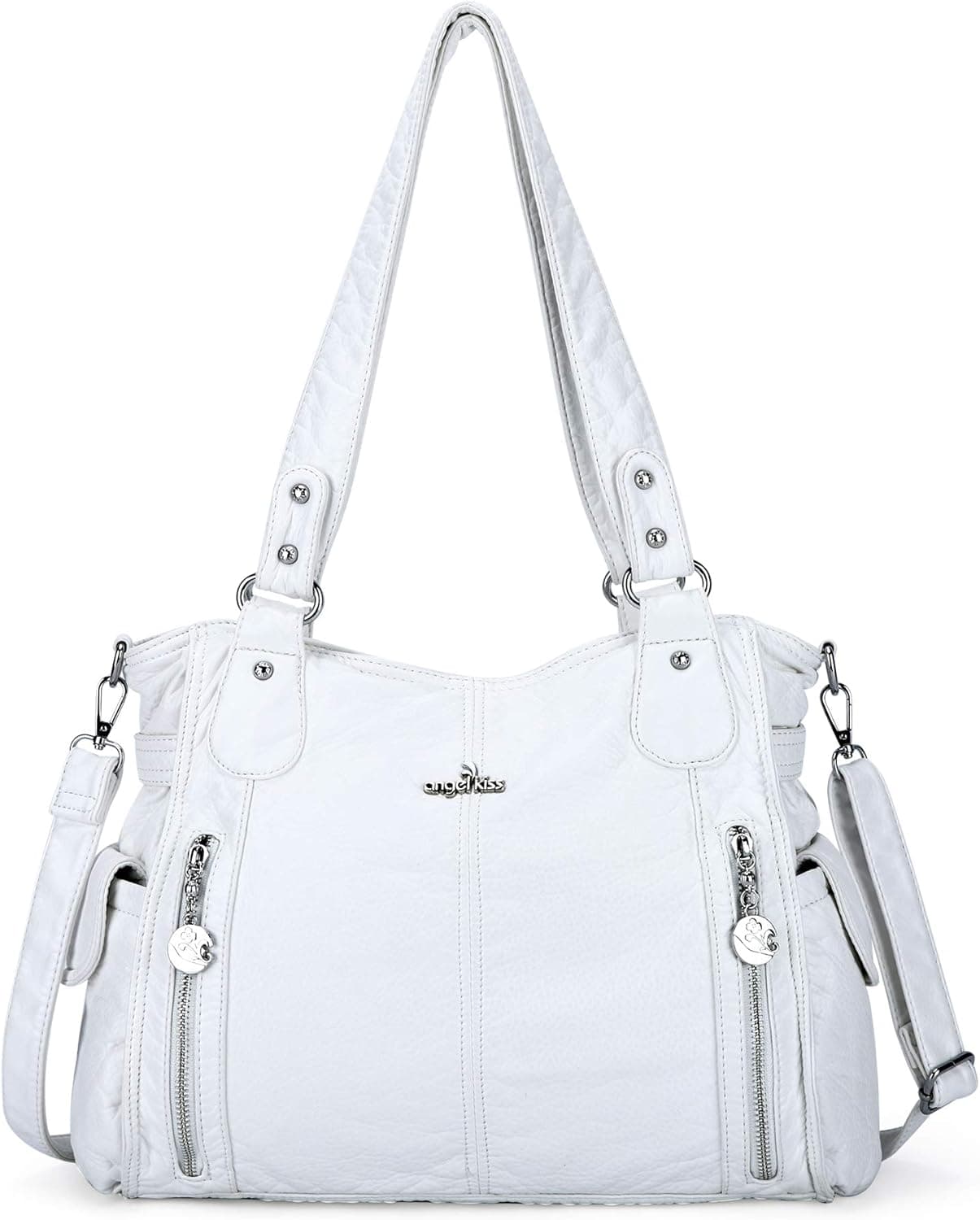 Handbags for Womens Top-Handle Hobo Purse Roomy Casual Shoulder Bags PU Tote Satchel Purse for Womens