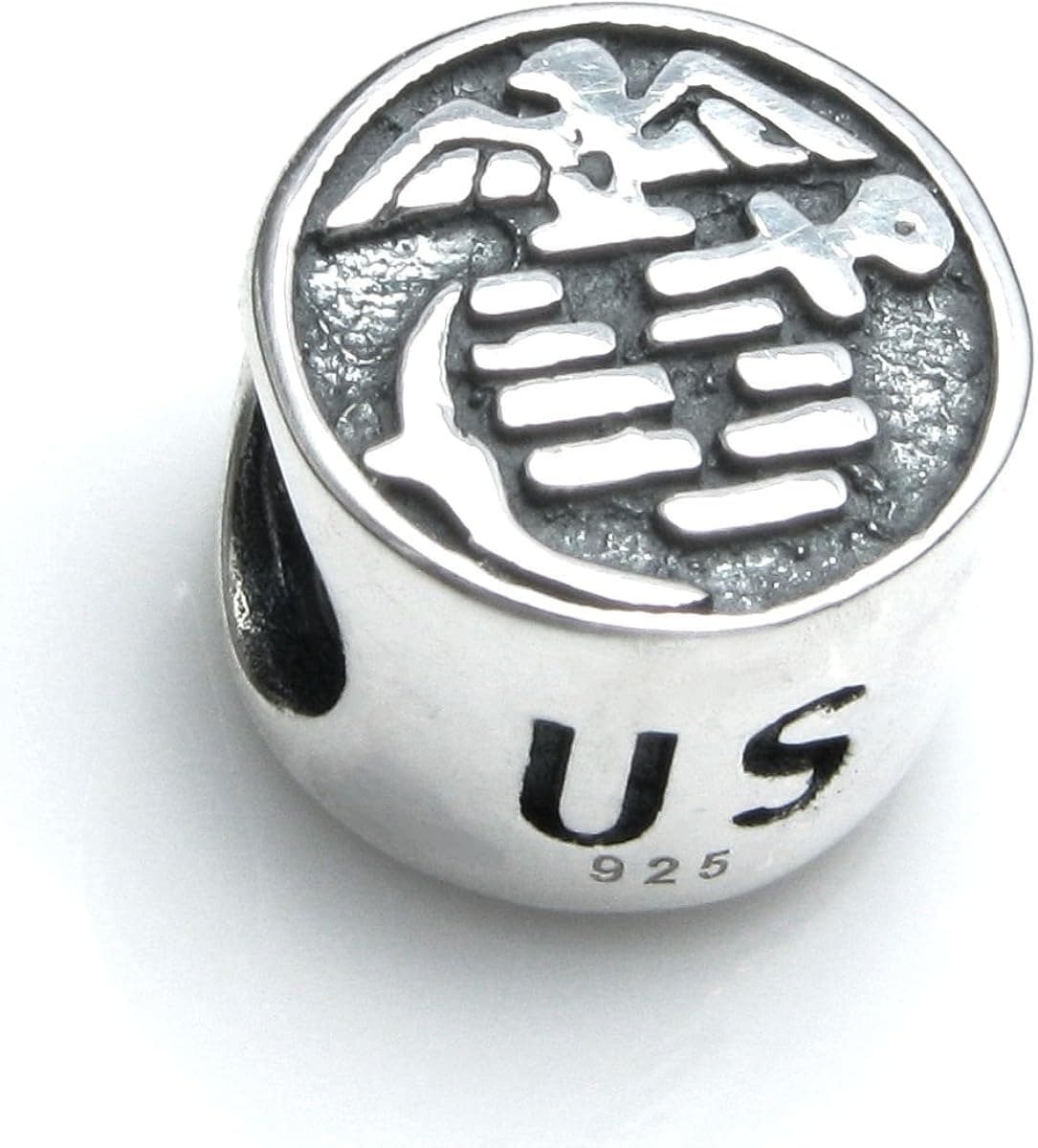 Dreambell 925 Sterling Silver USMC US Marine Corps Bead for European Charm Bracelets