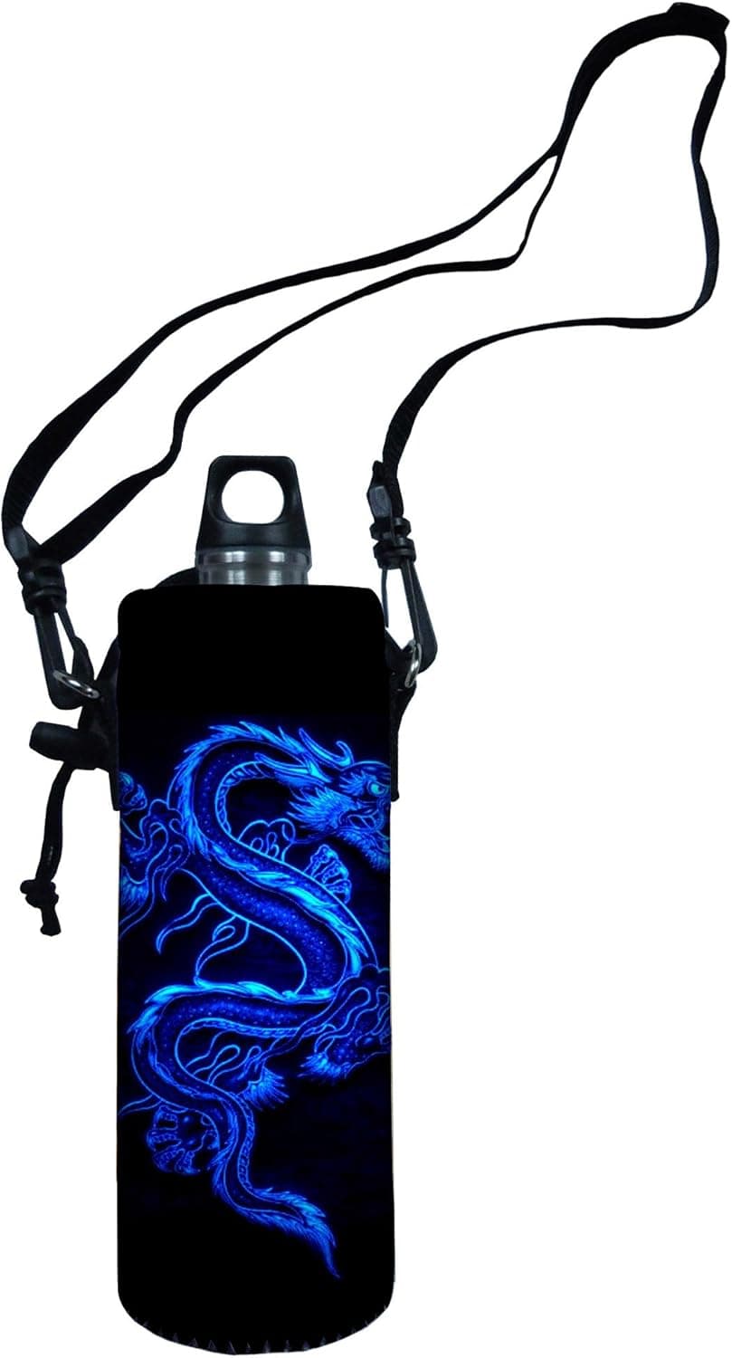 ProfessionalBags Cool Dragon 750ML Water Bottle Insulated Neoprene Cover/Carrier Wide Mouth case Bag
