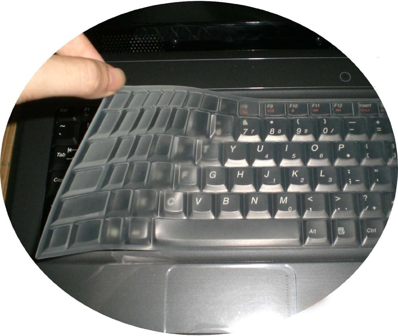 CaseBuy Ultra Thin Silicone Keyboard Protector Cover Skin for ASUS UX51VZ, X55U, X53U, X54L, X54C, X55A, X55C, A52F, A53U, A53Z, A54C, N53SM, N53SN, N53SV, P53E, K73E, X551CA, X551MA, D550MA, X552, X552E, X552EA, X552EP, X552CL, X552VL, S500CA, X550CA US Layout with CaseBuy Retail Packaging (Clear)