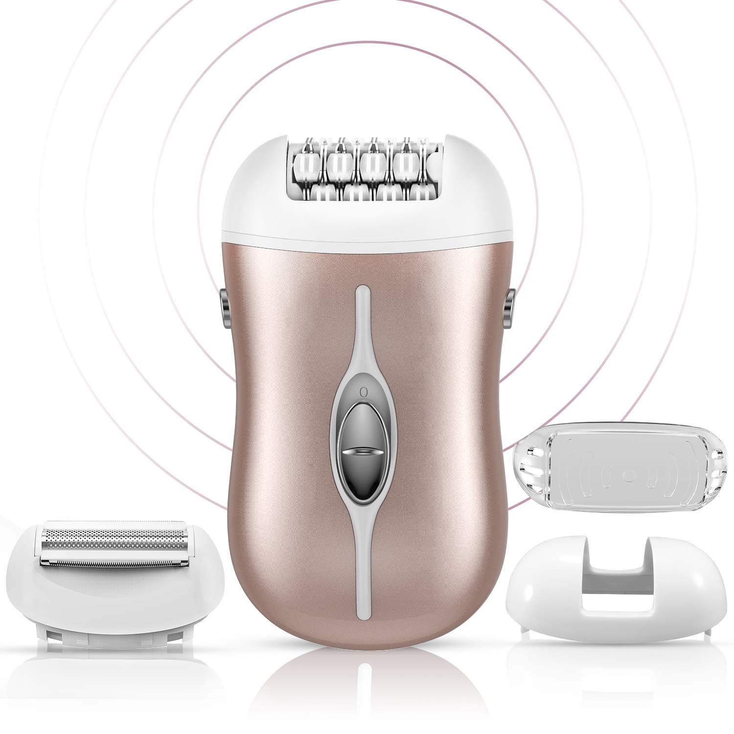 Epilator for Women - 2 in 1 Women Epilators Hair Removal Electric Women Shaver for Leg, Underarm and Arm, Rechargeable Bikini Trimmer Portable Wet and Dry Hair Remover