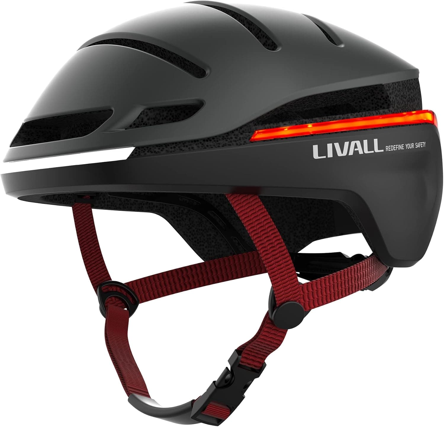 LIVALL EVO21 Smart Cycling Helmet SOS Alert Bluetooth Helmet Offer 360°Warning Light Brake Warning Light and Turn Signals, Urban Bicycle Helmet for Adults, E-Bikes, Scooters, Commuter, Mountain Bikes