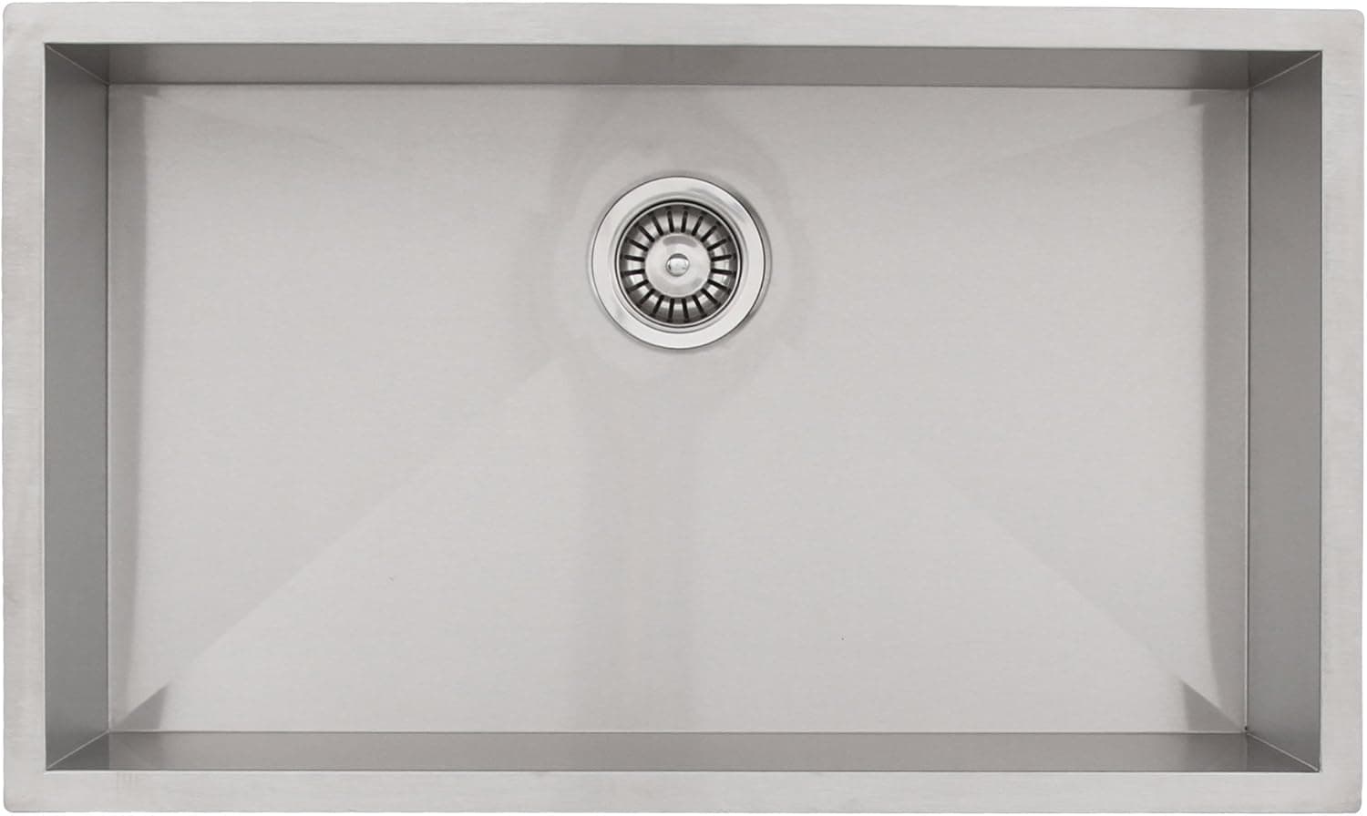 30" Phoenix PH-0963 Undermount 16 Gauge Stainless Steel Square Kitchen Sink with Zero Radius Corners