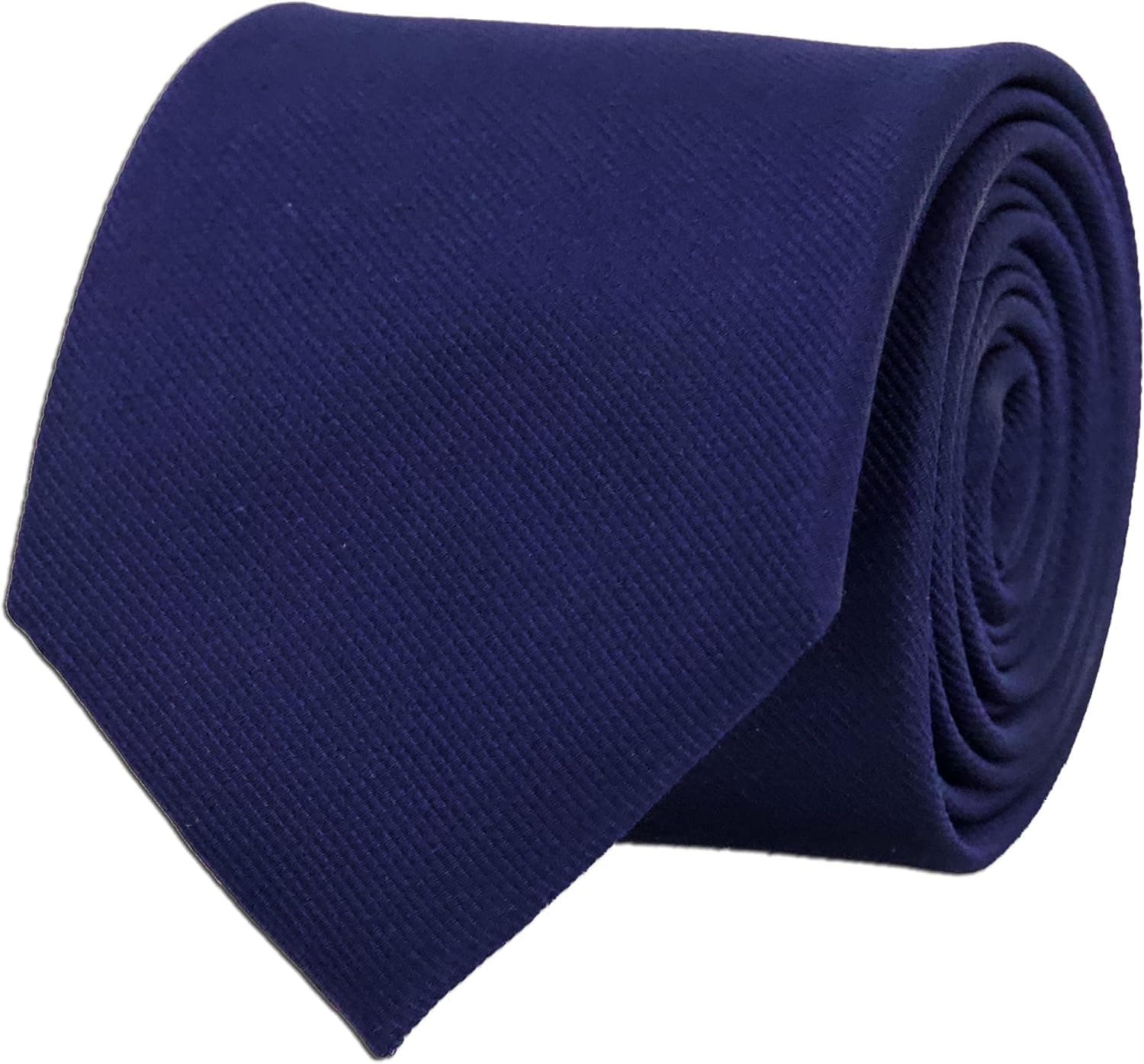 Tie Bar Traditional Navy Blue Men’s Tie, Solid Color, Grosgrain, 3.25 x 58 inches