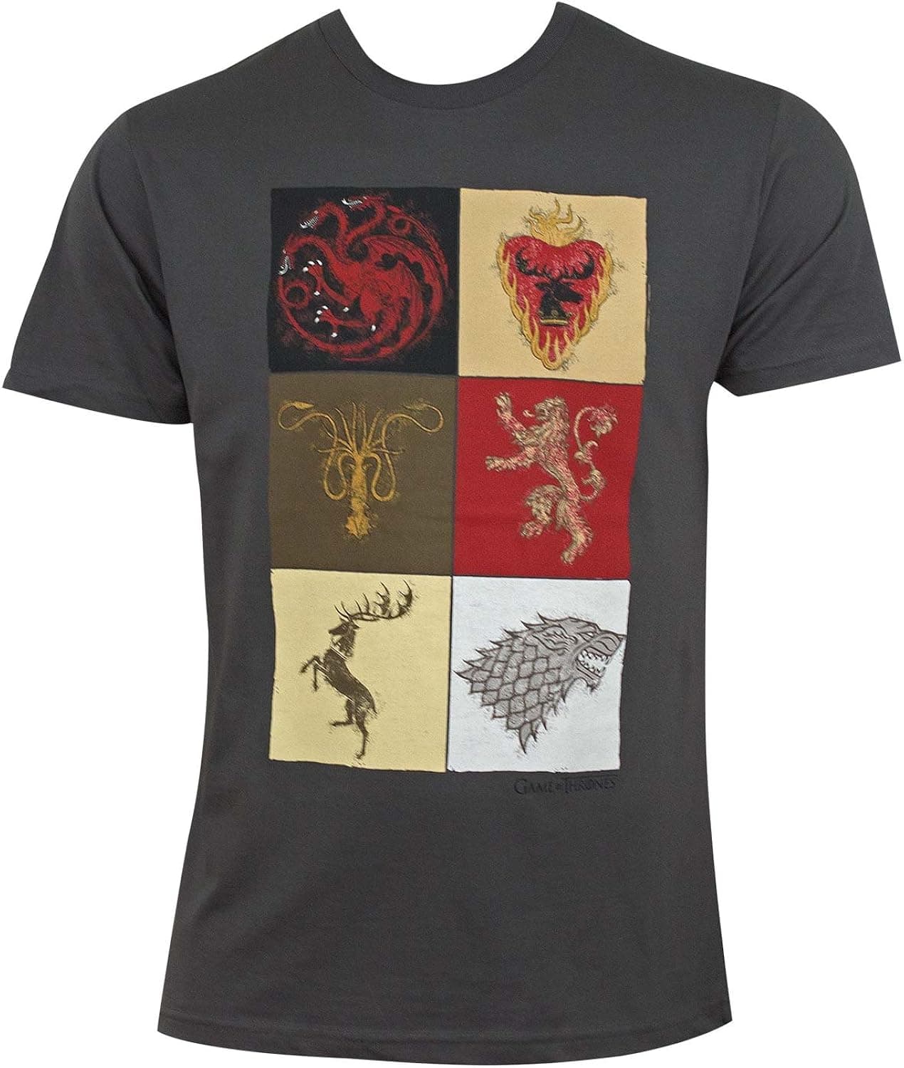 HBO'S Game Of Thrones Men's Multi Sigil Short Sleeve T-Shirt