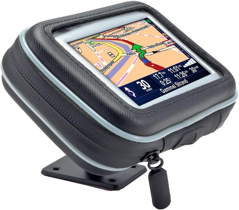 Arkon GPS Adhesive Motorcycle Mount with Water Resistant Holder for 4.3 inch Screen Size GPS