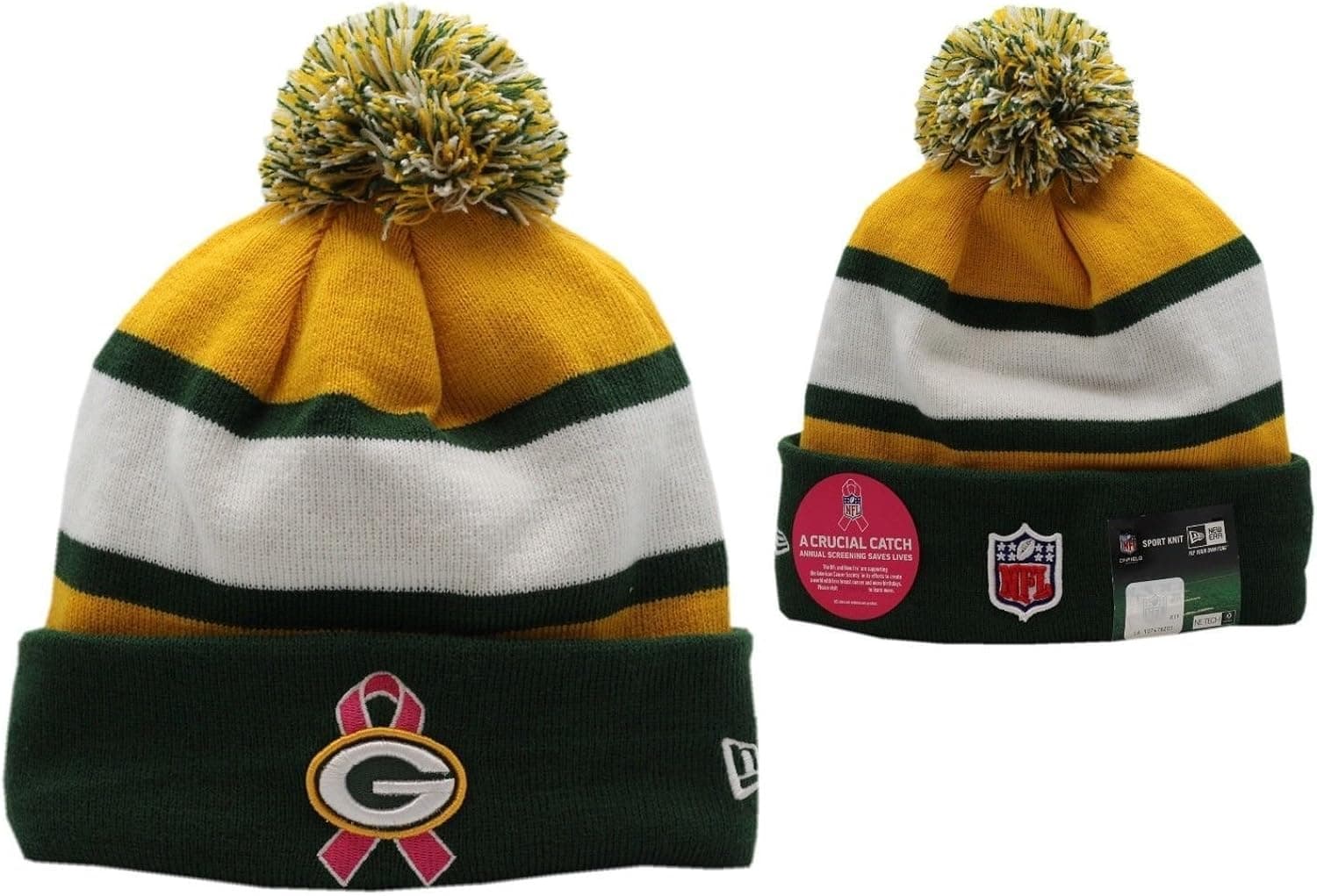 Green Bay Packers New Era 2013 NFL Breast Cancer Awareness Knit Hat