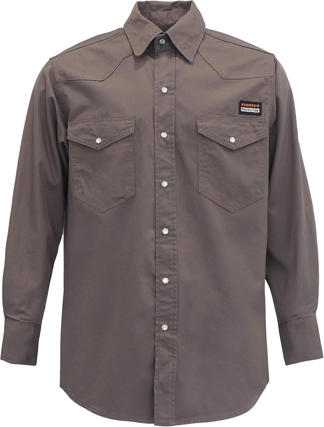 KONRECO FR Shirts for Men Button Down Flame Resistant HRC2 Men's Welding Shirts