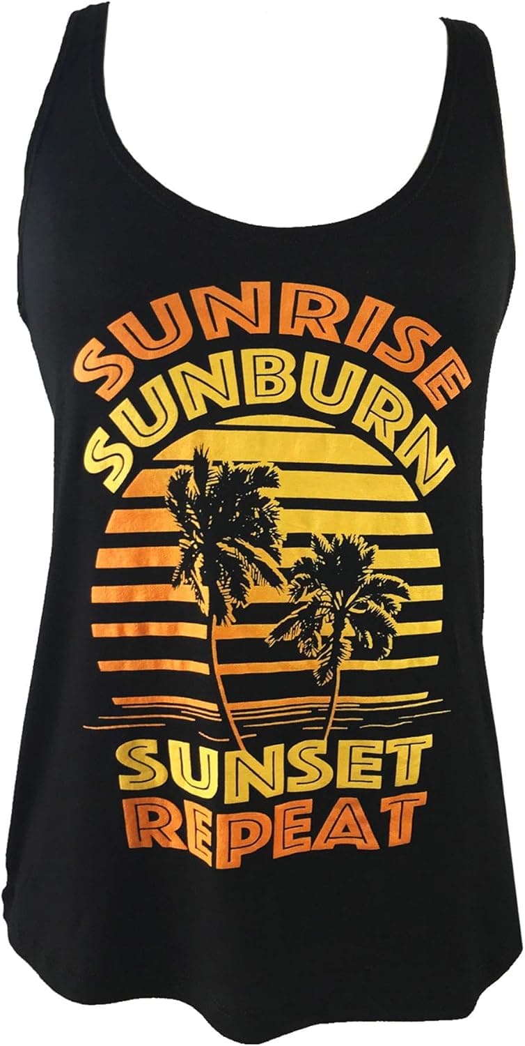 TRAILS Sunrise Sunburn Sunset Repeat Tank TOP