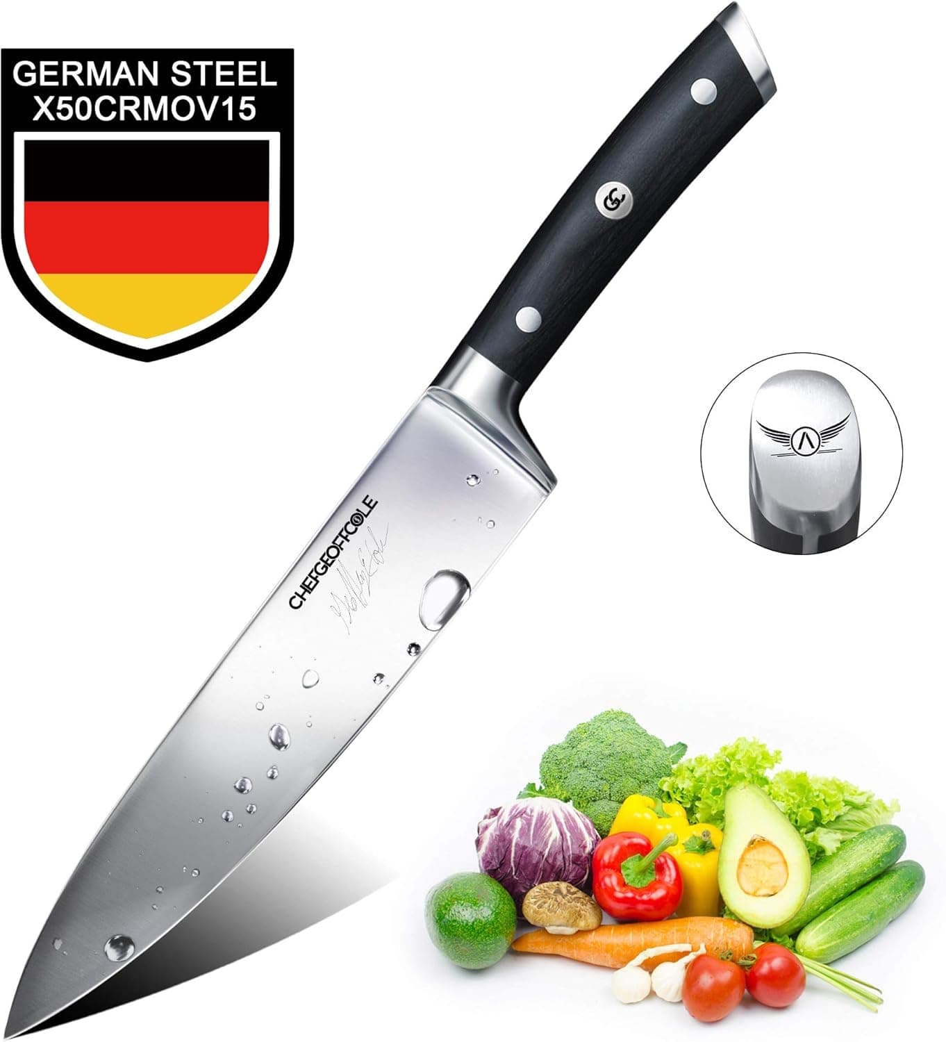 Chef Geoff Cole Pro Knife (Black)