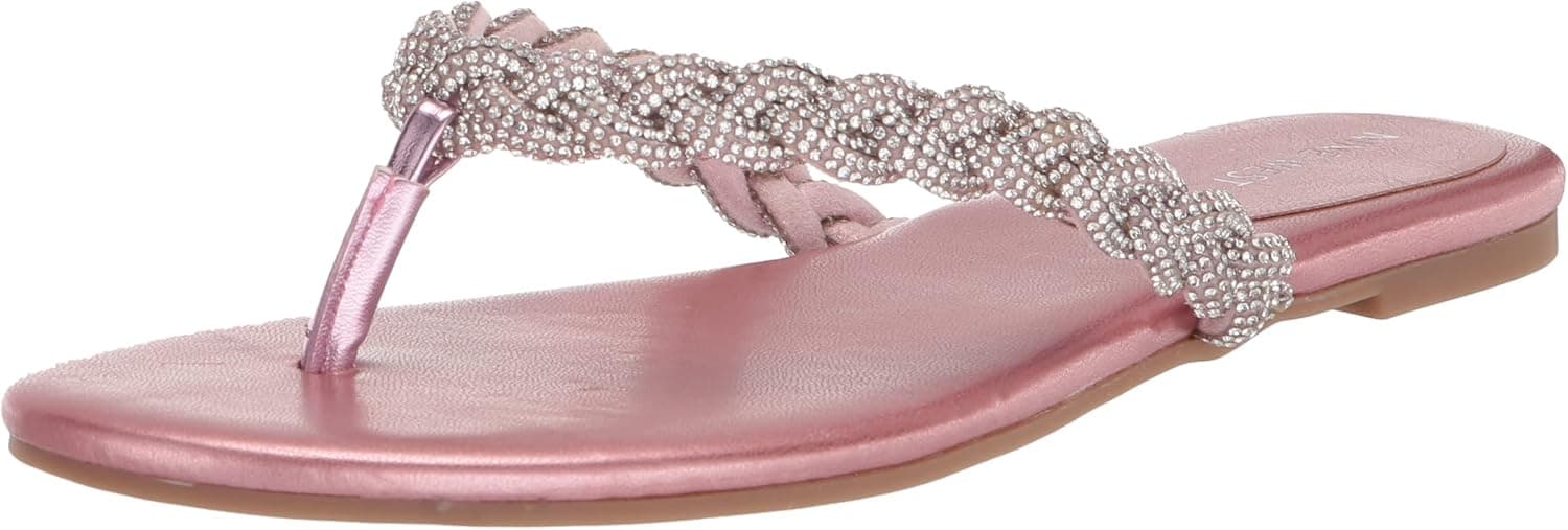 NINE WEST Women's TINEE5 Flip-Flop, Peony Pink, 9