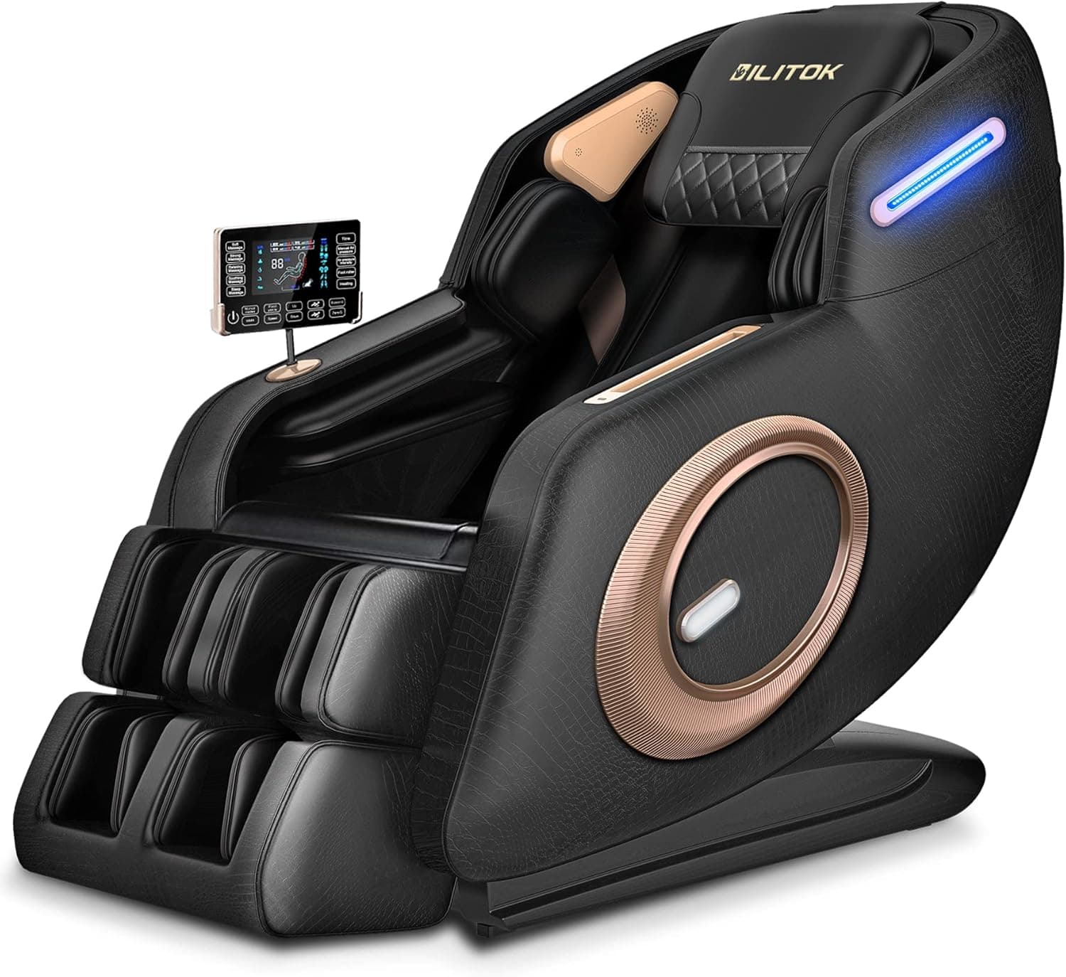 BILITOK Track Massage Chair, Full Body Massage Chair with Manipulator Track Roller, Bluetooth Massage Chair with Zero Gravity Massage and Wave Air Bag