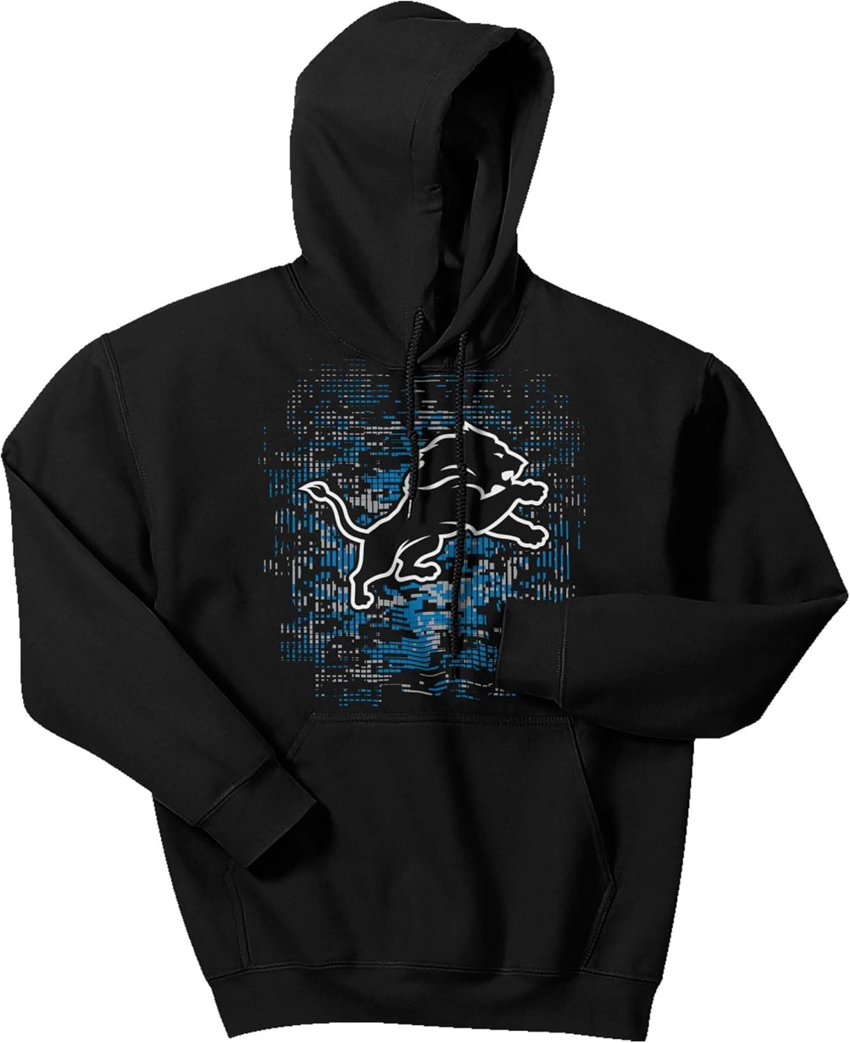 Zubaz Officially Licensed Men's NFL Men's Digital Logo Hoodie, Team Color
