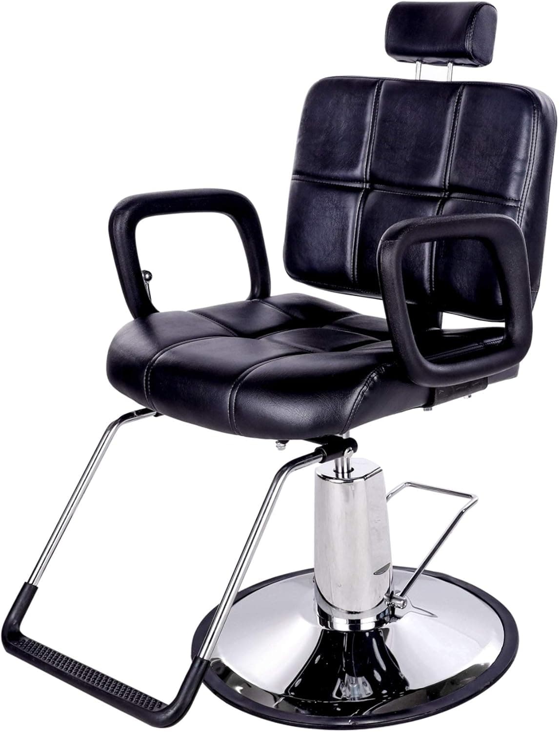 Beauty Style Classic Salon Styling Chair Reclining Hydraulic Chair with Movable Headrest New
