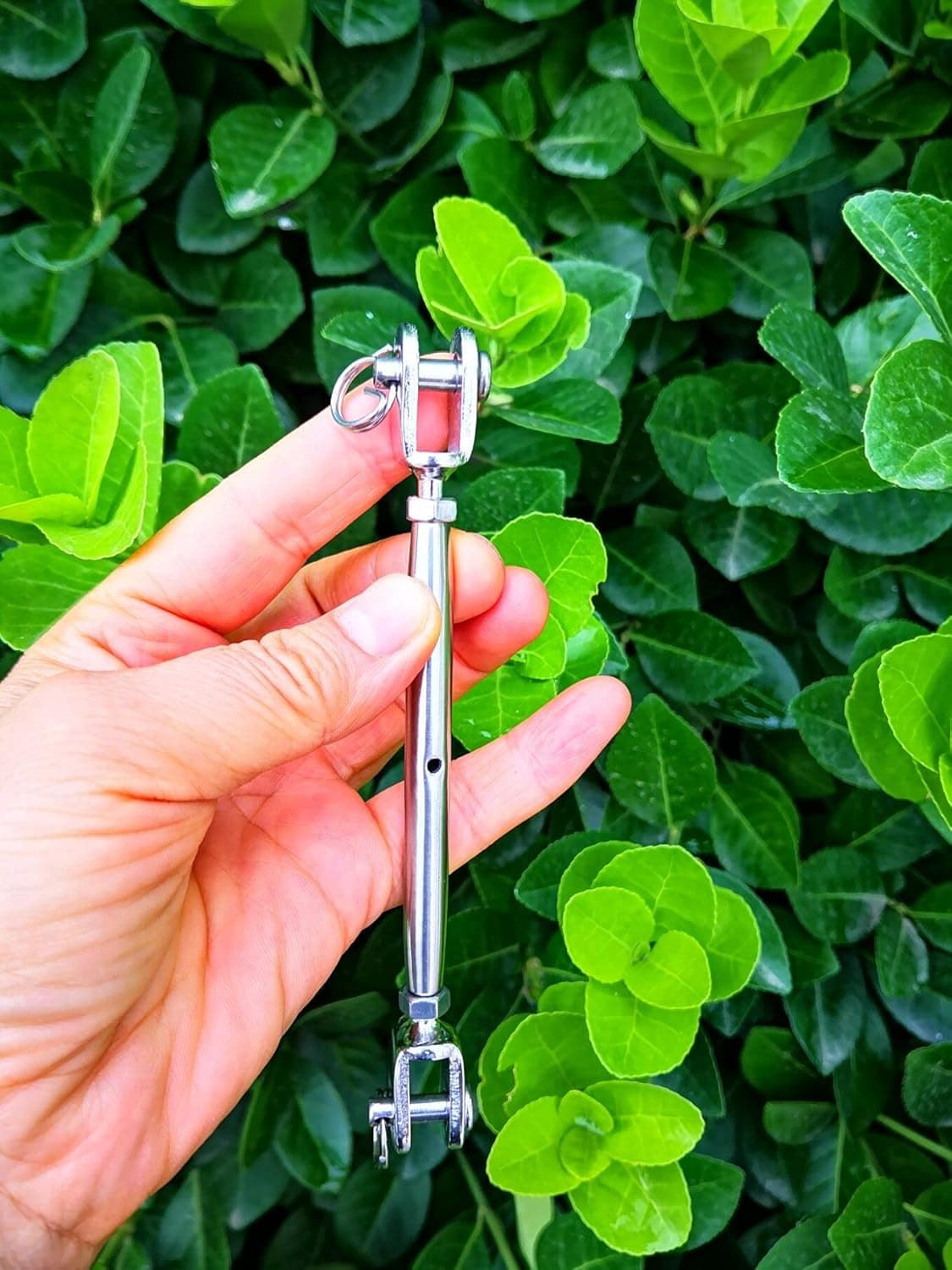 JY-MARINE M5 Jaw and Jaw Stainless Steel 316 Closed Body Turnbuckle with Working Magnetic,Silver Color